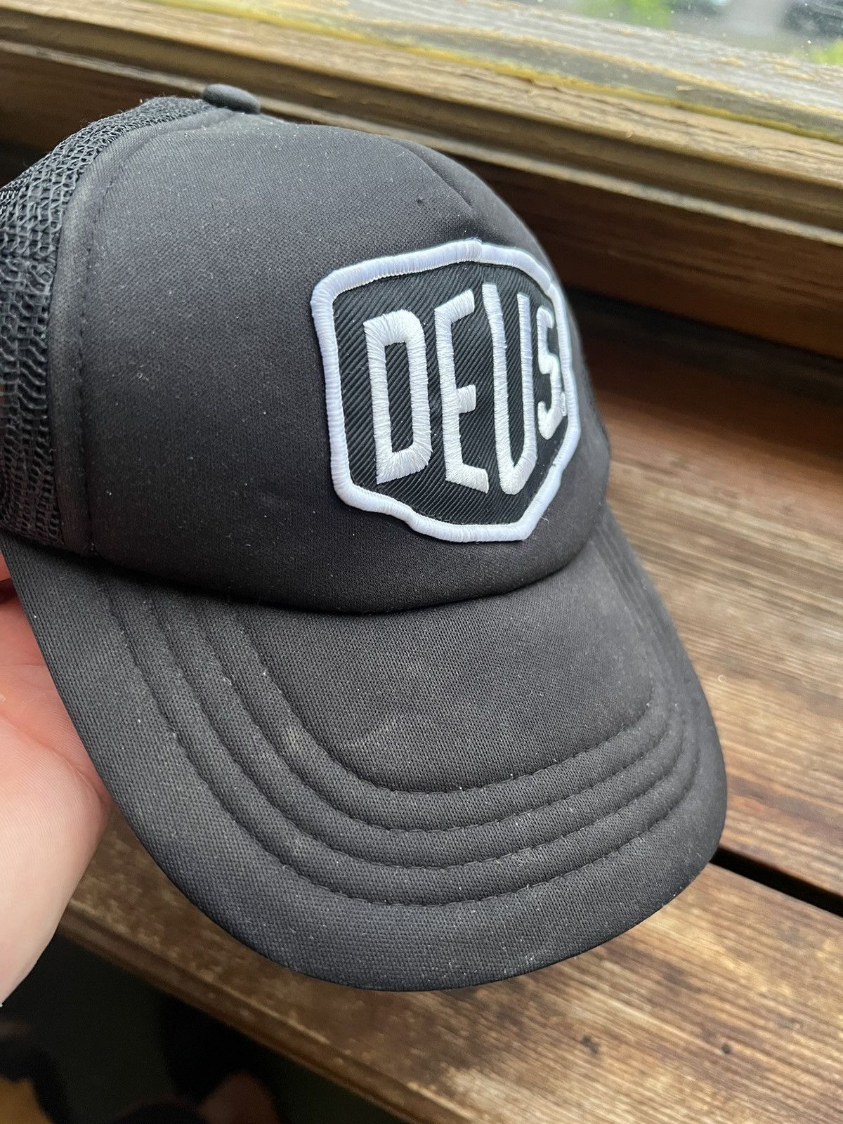 Deus Ex Machina Deus Ex Machina Chambray Shield Trucker Cap Hat Size ONE SIZE - 4 Thumbnail