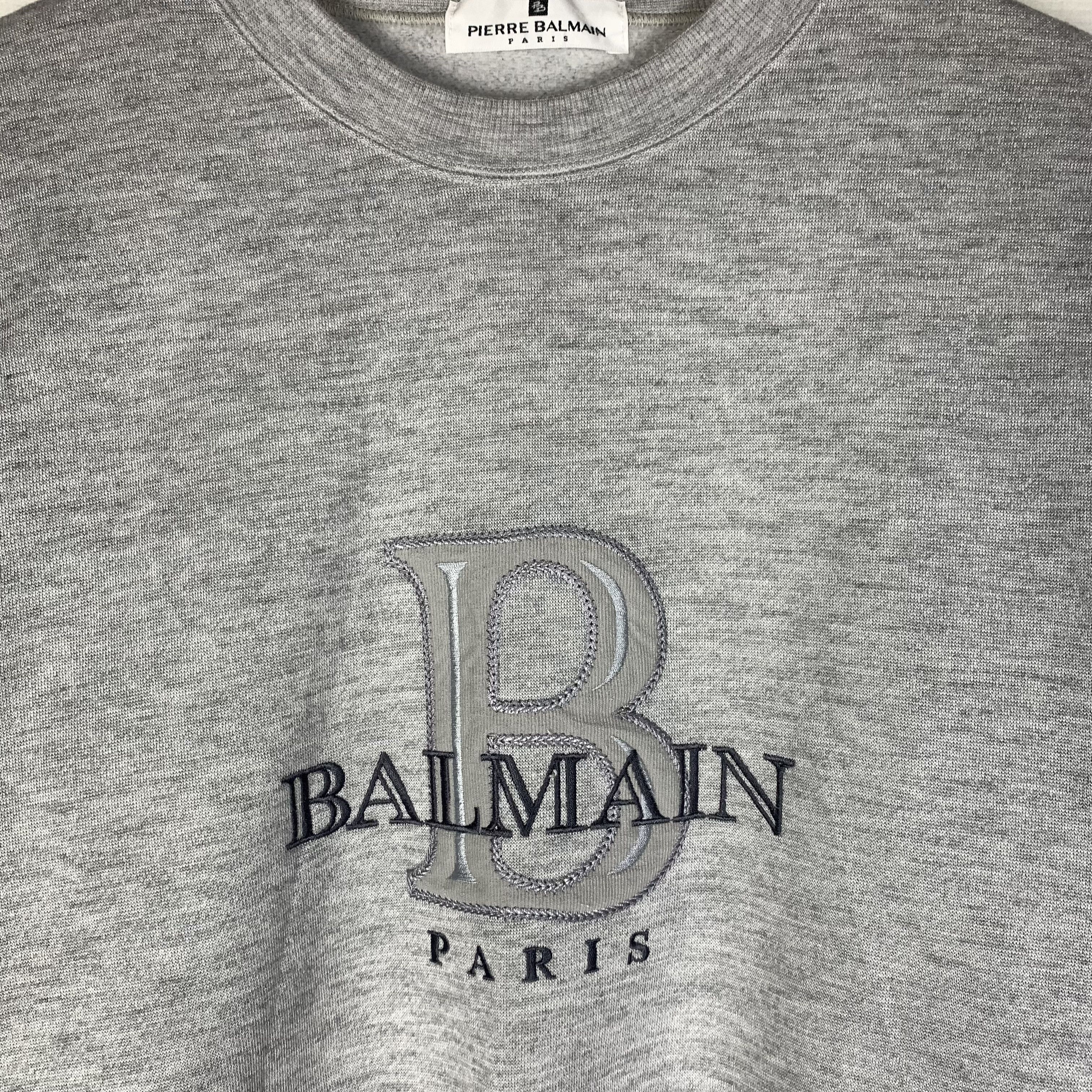 Pierre Balmain Vintage Pierre Balmain Paris Sweatshirt Crewneck Size US M / EU 48-50 / 2 - 2 Thumbnail