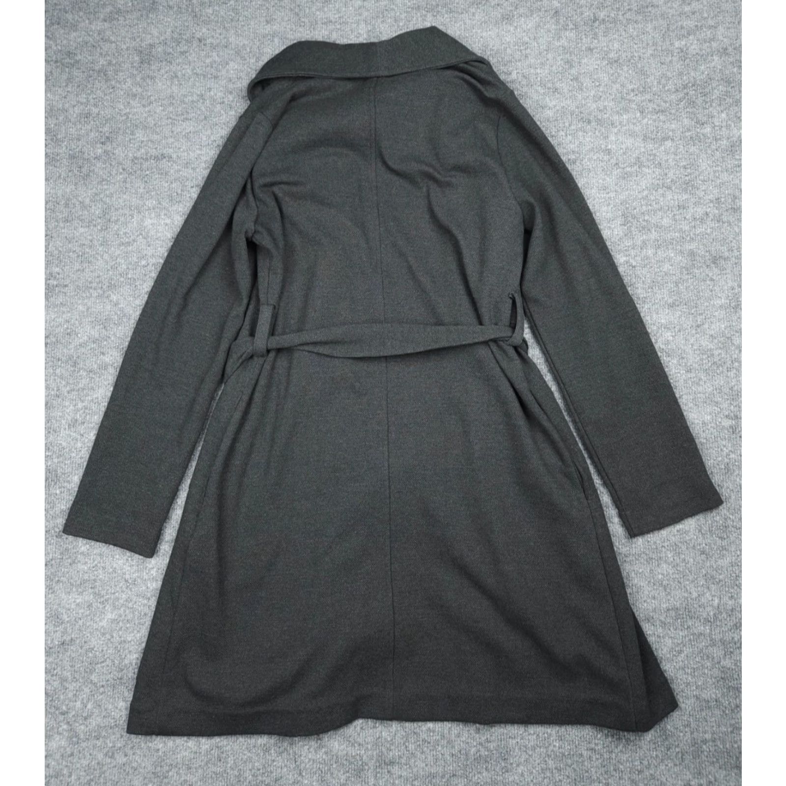 Banana Republic Banana Republic Long Wrap Jacket Women's M Gray Belted Cotton Blend NWT Coat, Trench, Classic, Belted, Long Sleeve, Regular, Fall Winter Spring, Women Size M / US 6-8 / IT 42-44 - 3 Thumbnail