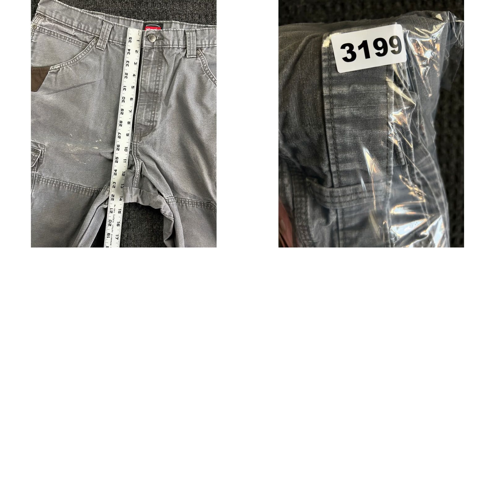 Wrangler Wrangler Workwear Pants Gray 38 x 30 Cargo Carpenter Real Distressed Thick Size US 38 / EU 54 - 9 Thumbnail