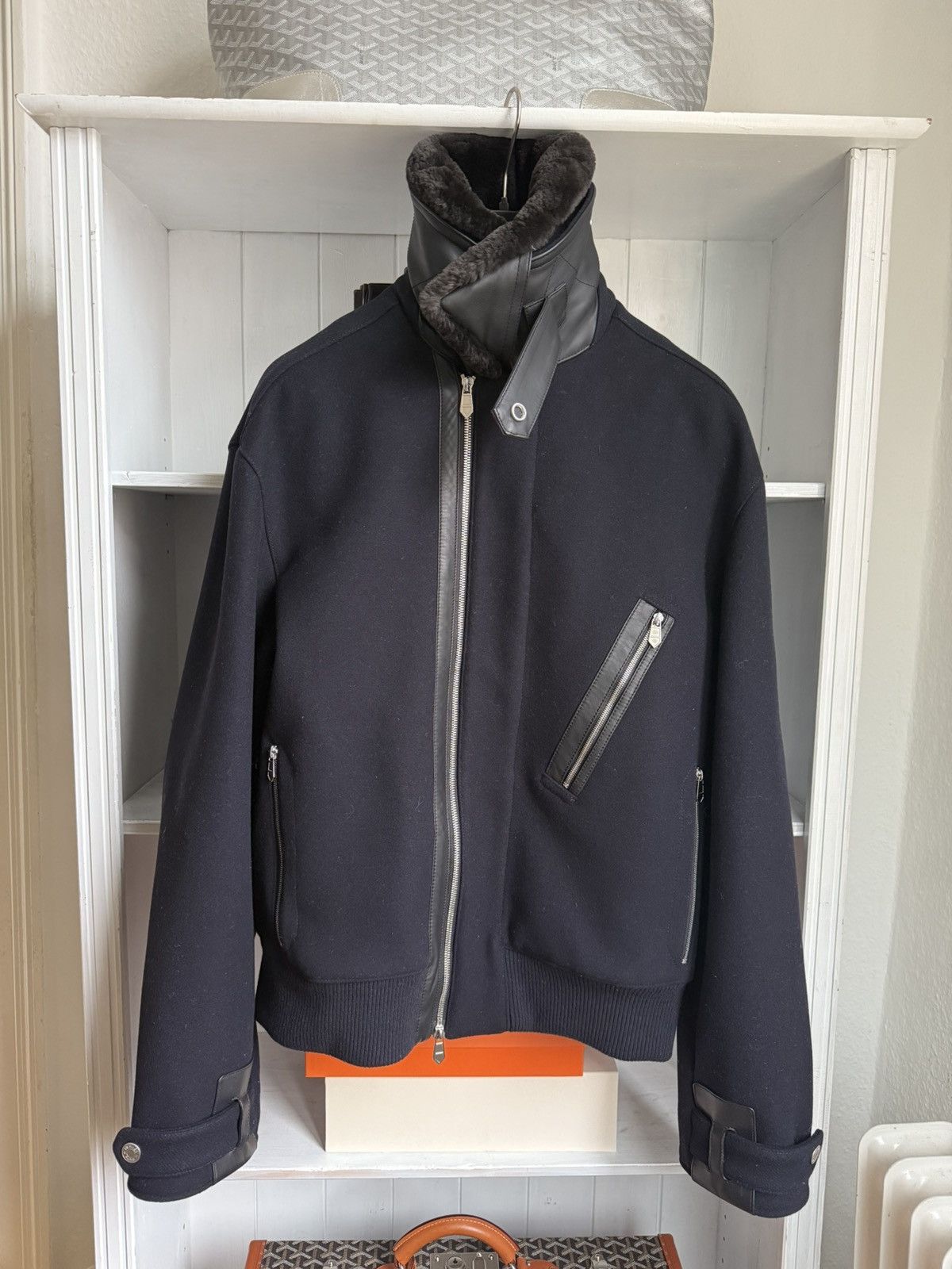 $10.000 Beaver Fur Cashmere Jacket FW20 Runway 48 M