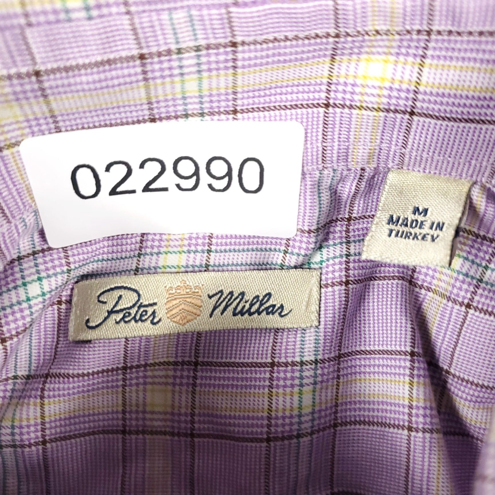 Peter Millar Peter Millar Button-Up Shirt Mens Medium Purple Plaid Long Sleeve Casual Size US M / EU 48-50 / 2 - 6 Thumbnail