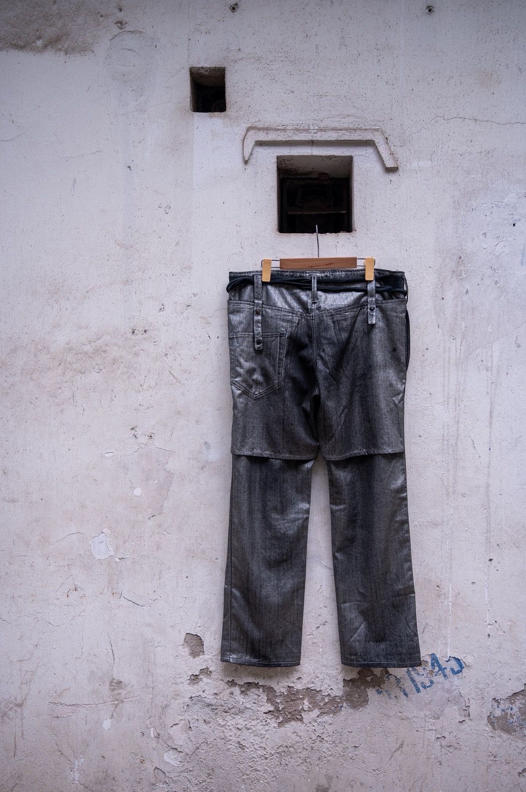 Yohji Yamamoto Yohji Yamamoto Pour Homme SS2007 metallic pant Size US 32 / EU 48 - 3 Thumbnail