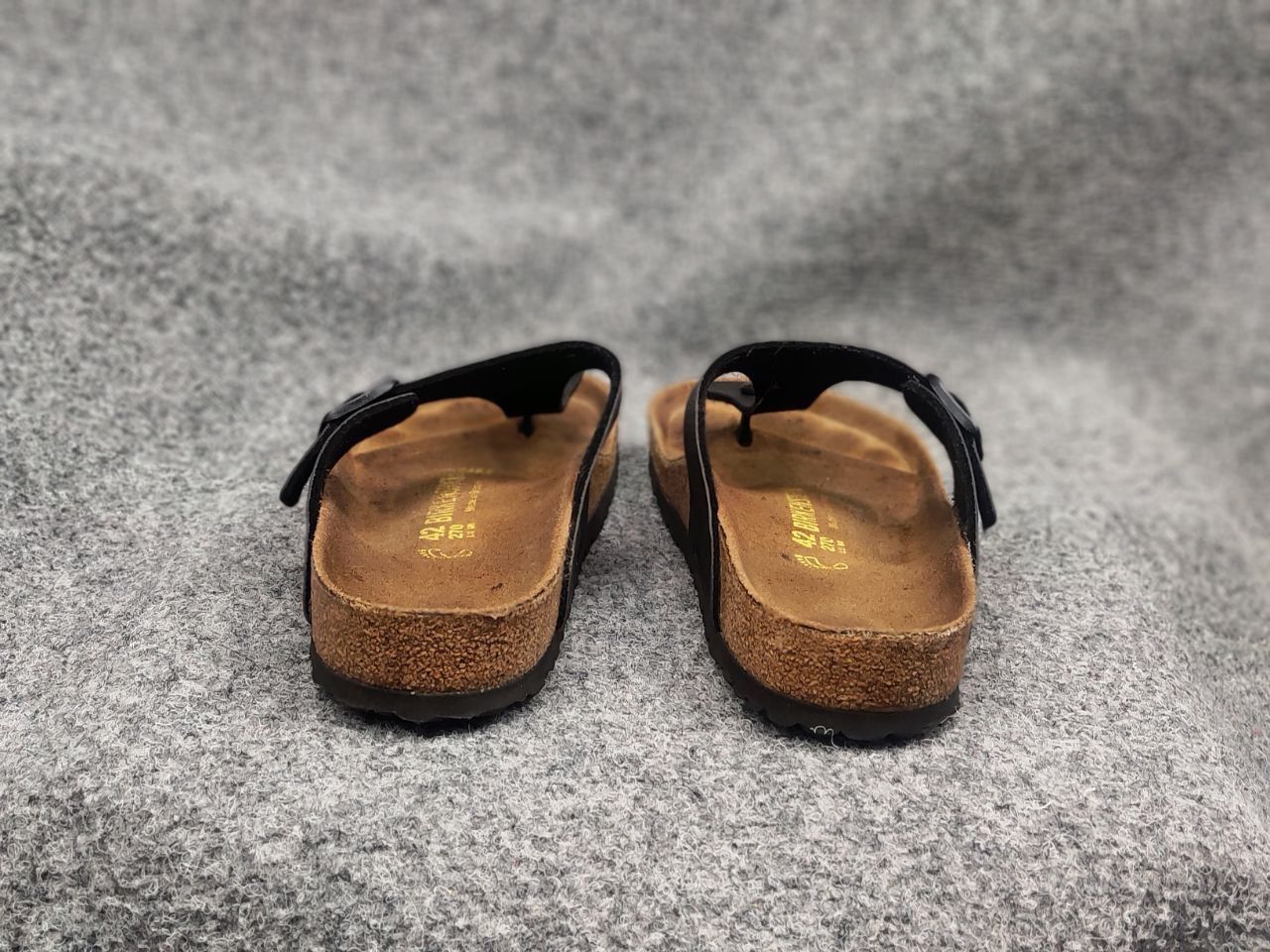 Birkenstock Birkenstock Gizeh Birko-Flor Sandal Leather Black Shoes Size US 9 / EU 42 - 7 Thumbnail