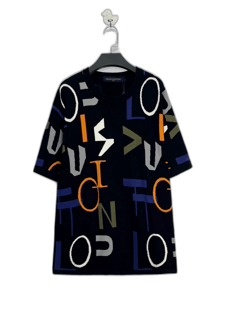 Louis Vuitton Louis Vuitton Colorful Knit Short Sleeve Shirt-yf Size US XL / EU 56 / 4 - 1 Thumbnail