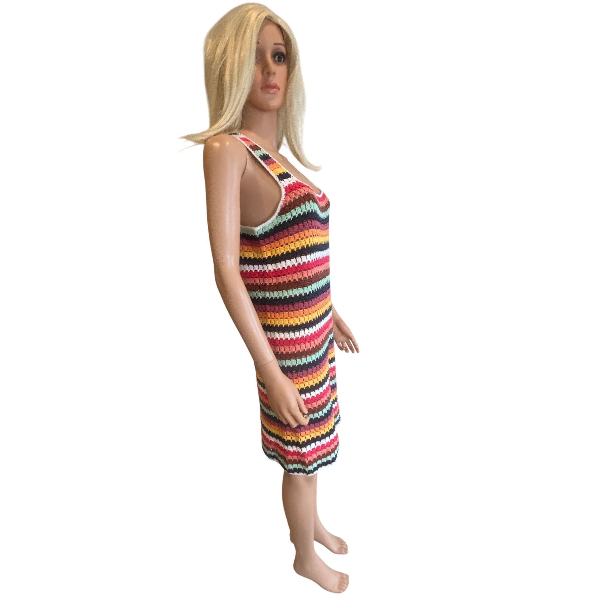 Marine Layer NWT Marine Layer Fiona Crochet Dress Multi Stripe M Hard to Size M / US 6-8 / IT 42-44 - 12 Thumbnail