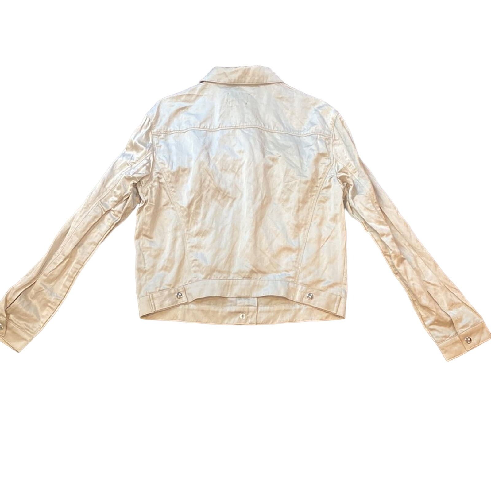 Rta RtA Erika buttoned boyfriend jacket S Ivory Shine Size S / US 4 / IT 40 - 7 Thumbnail