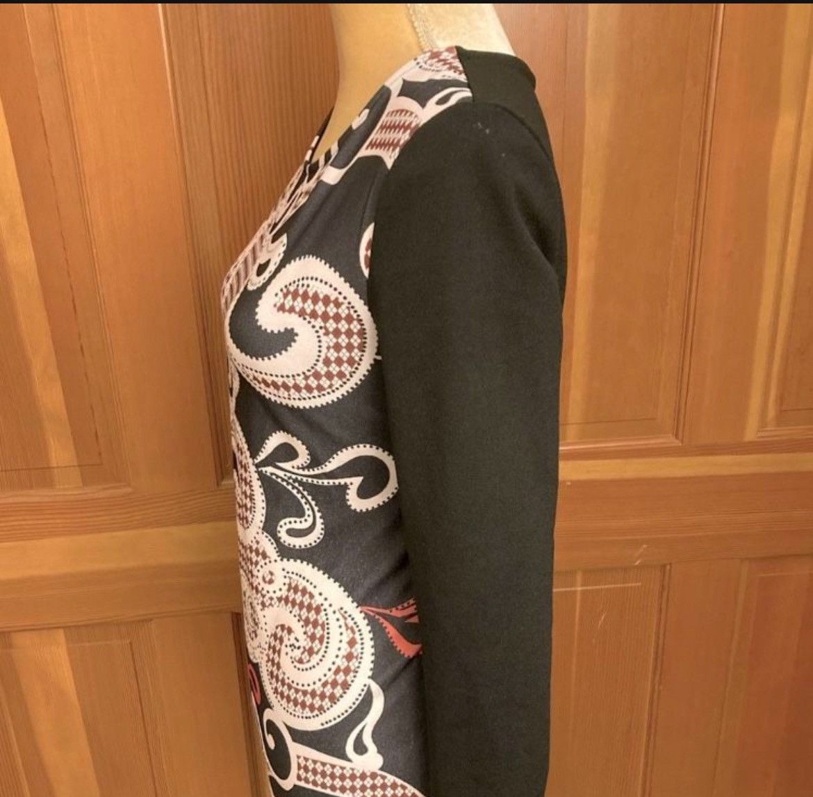 Designer × Other Nwt, Lavishly Paris Women’s Damask Print Fitted Dress Size S / US 4 / IT 40 - 13 Thumbnail
