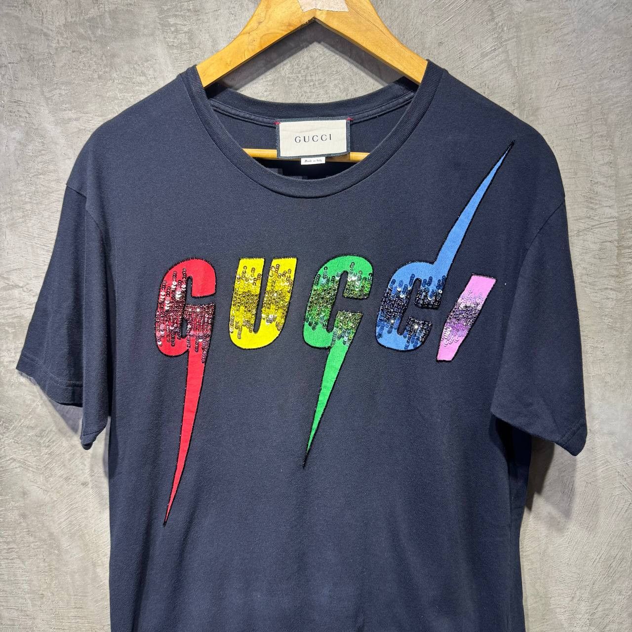 Gucci Gucci Blade Sequin multicolor tee Size US M / EU 48-50 / 2 - 2 Thumbnail
