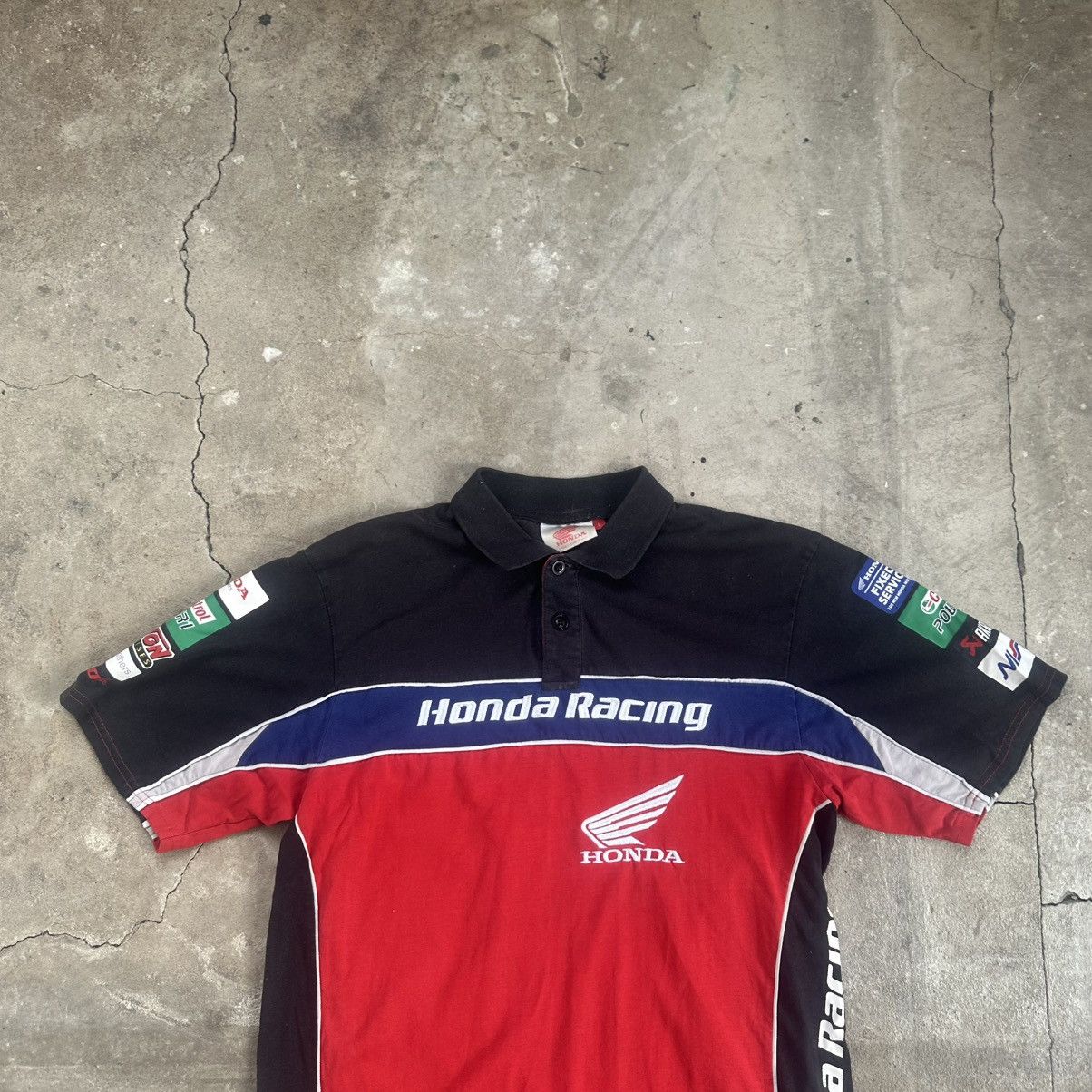 Honda Vintage y2k 90s Honda Racing polo shirt Size US XL / EU 56 / 4 - 3 Thumbnail