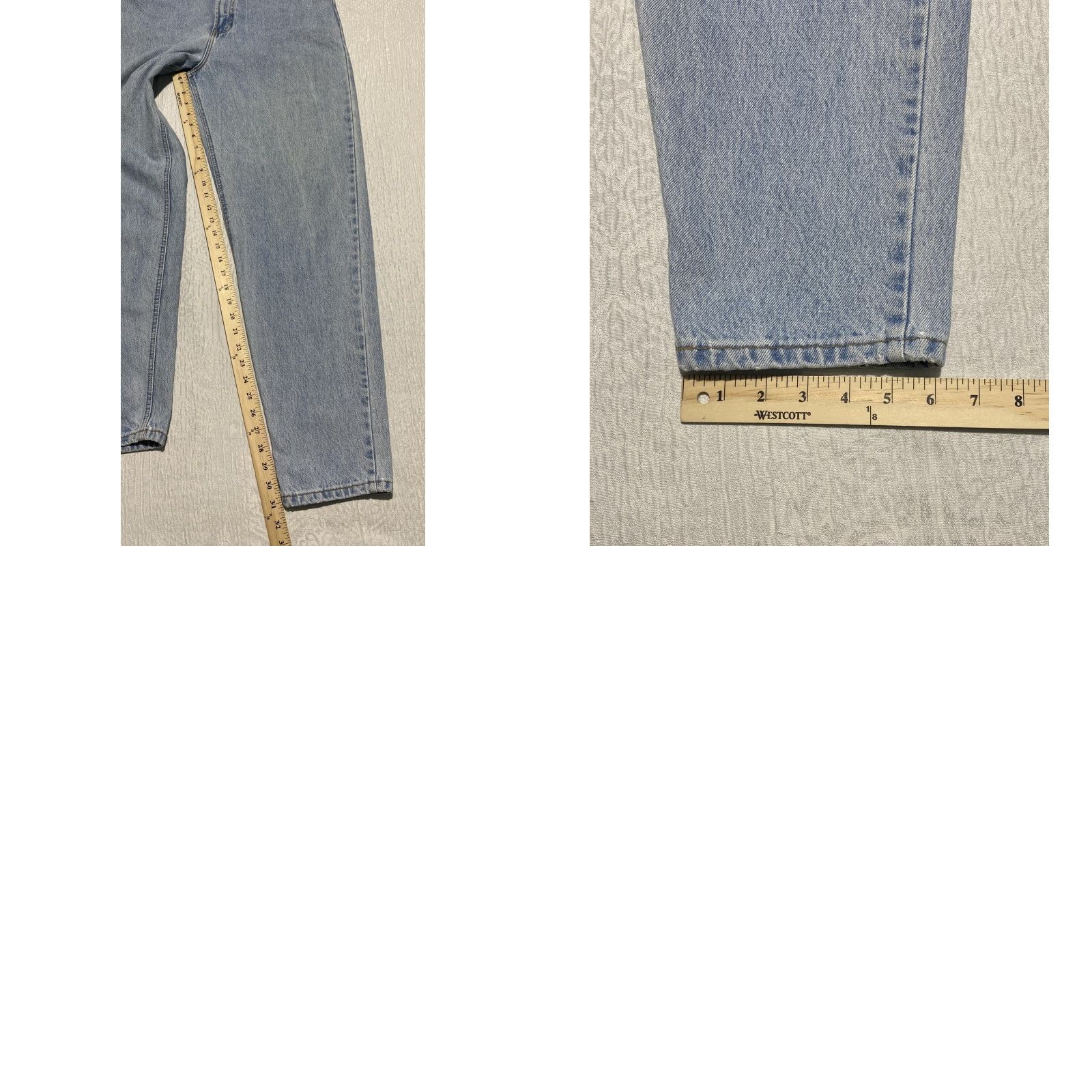 Gap VINTAGE Gap Jeans Womens 14 Regular Blue Denim Reverse Fit Tapered High Waist USA 90s Baggy Size 36" / US 14 / IT 50 - 8 Thumbnail
