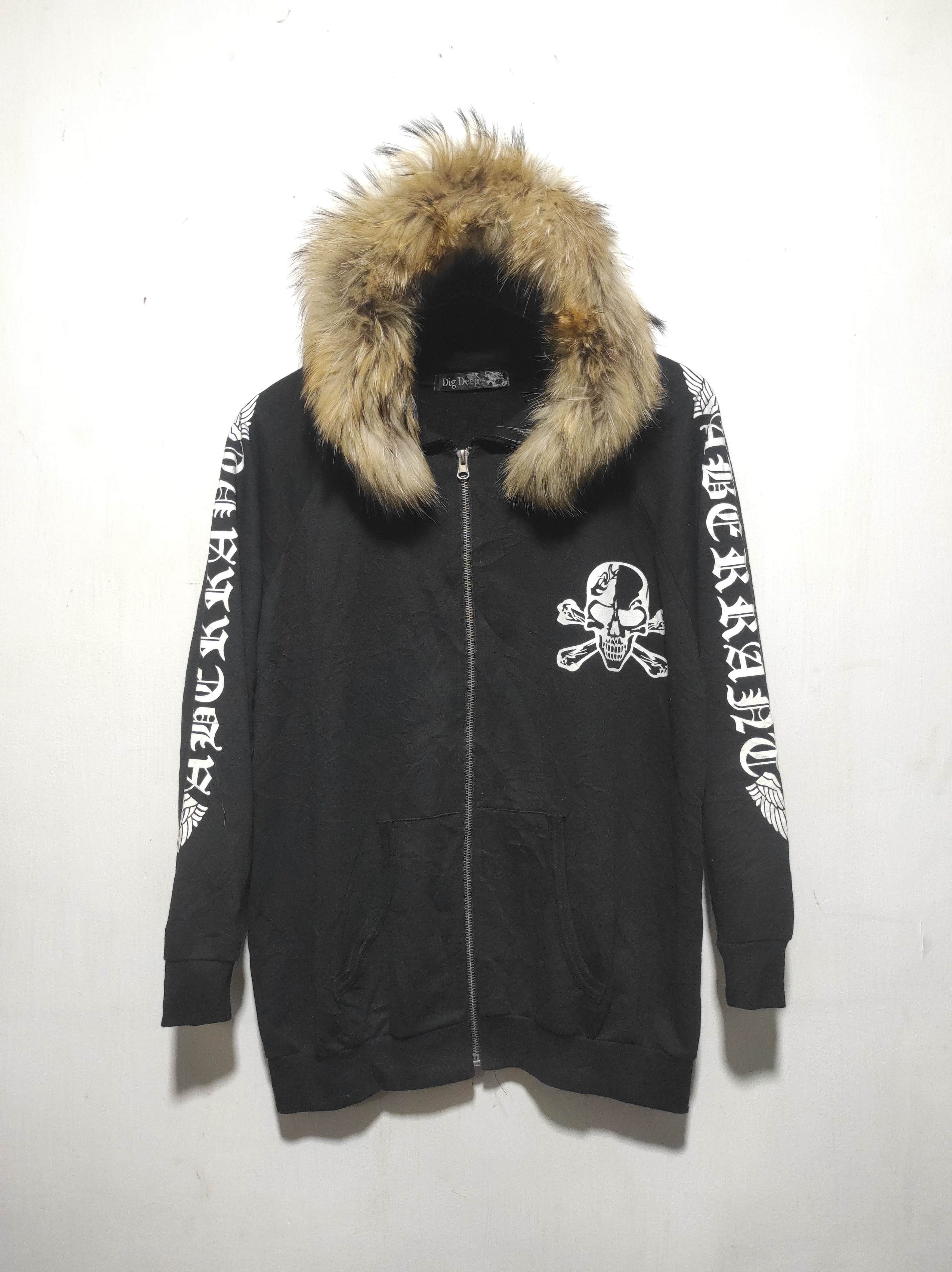 14th Addiction Dig Deep Skull Fur Hoodie IfSixWasNine LGB style Size US M / EU 48-50 / 2 - 3 Thumbnail