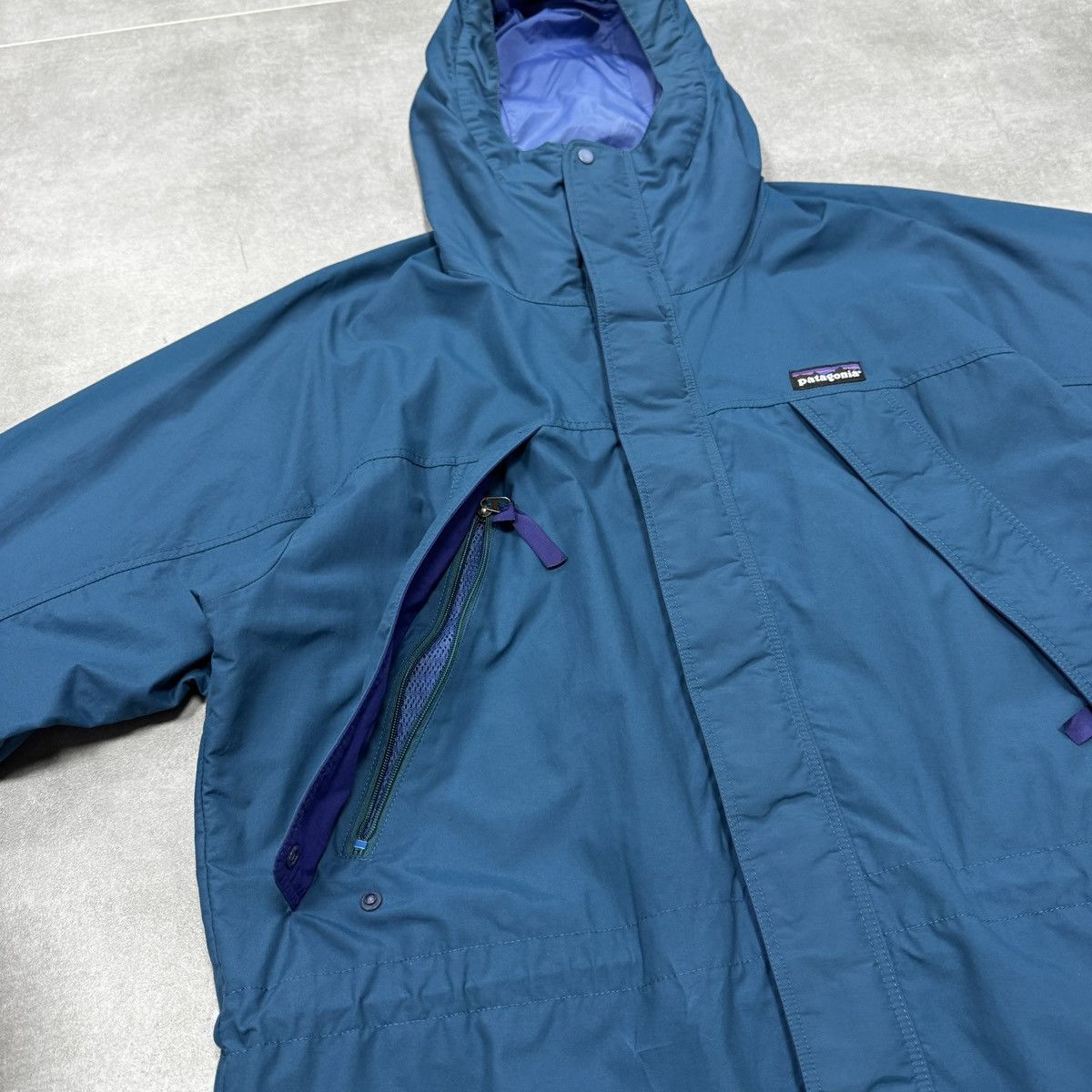 Patagonia Vintage Patagonia Nylon Storm Coat Jacket 90s Blue Size M Size US M / EU 48-50 / 2 - 11 Thumbnail