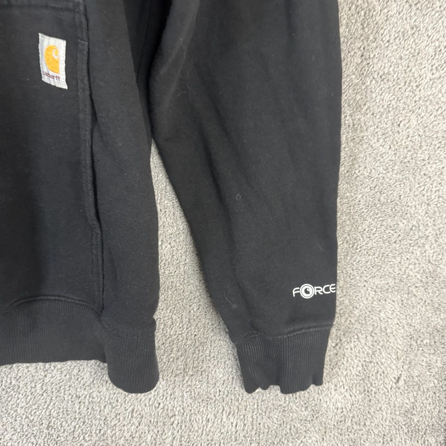 Carhartt Carhartt Force Hoodie Mens M Black Fleece Pullover Logo Sweatshirt Size US M / EU 48-50 / 2 - 3 Thumbnail