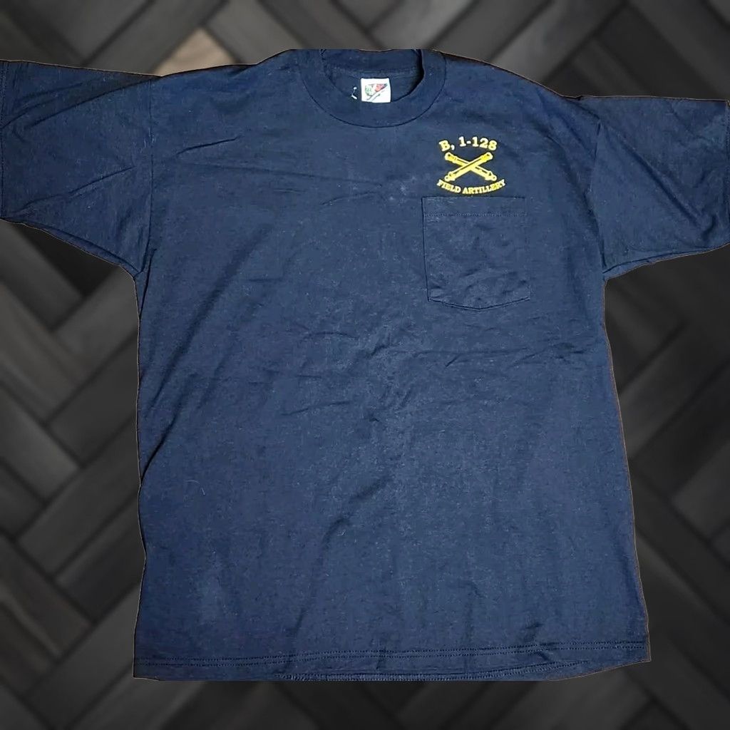 Fruit Of The Loom VINTAGE Fruit of the Loom T-Shirt Men’s XL Black Pocket Tee 90s Army Military Retro Grunge USA Classic Size US XL / EU 56 / 4 - 1 Thumbnail