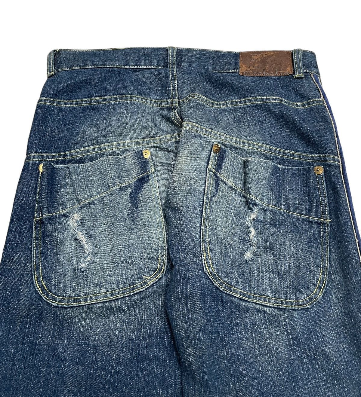 Japanese Brand × Vintage Rare Design Vintage Japanese Brand MB Cachette Jeans 2000s Size US 31 - 5 Thumbnail