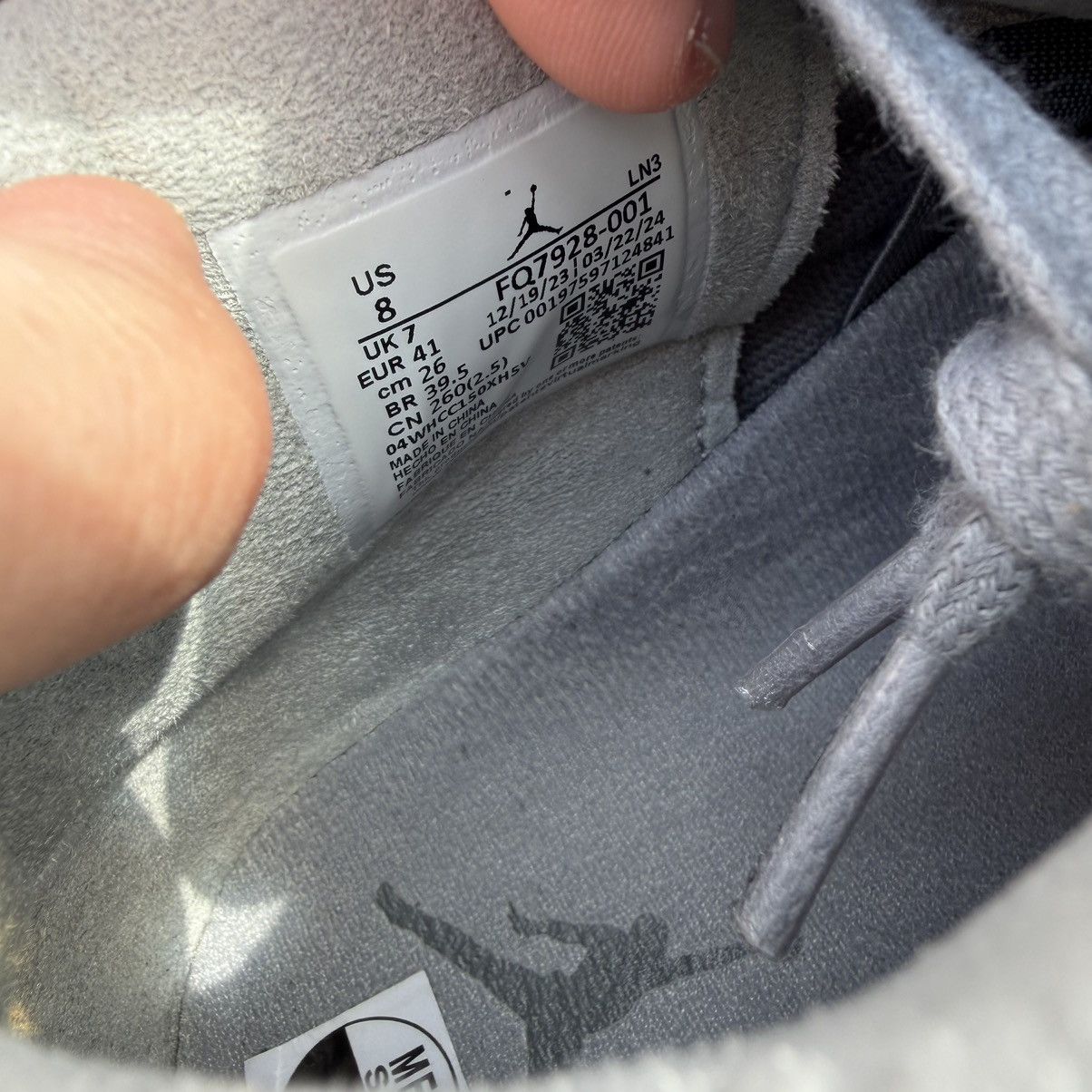 Jordan Brand Nike Air Jordan 4 Paris Olympics ‘Wet Cement’ Size 8 Mens Size US 8 / EU 41 - 9 Thumbnail