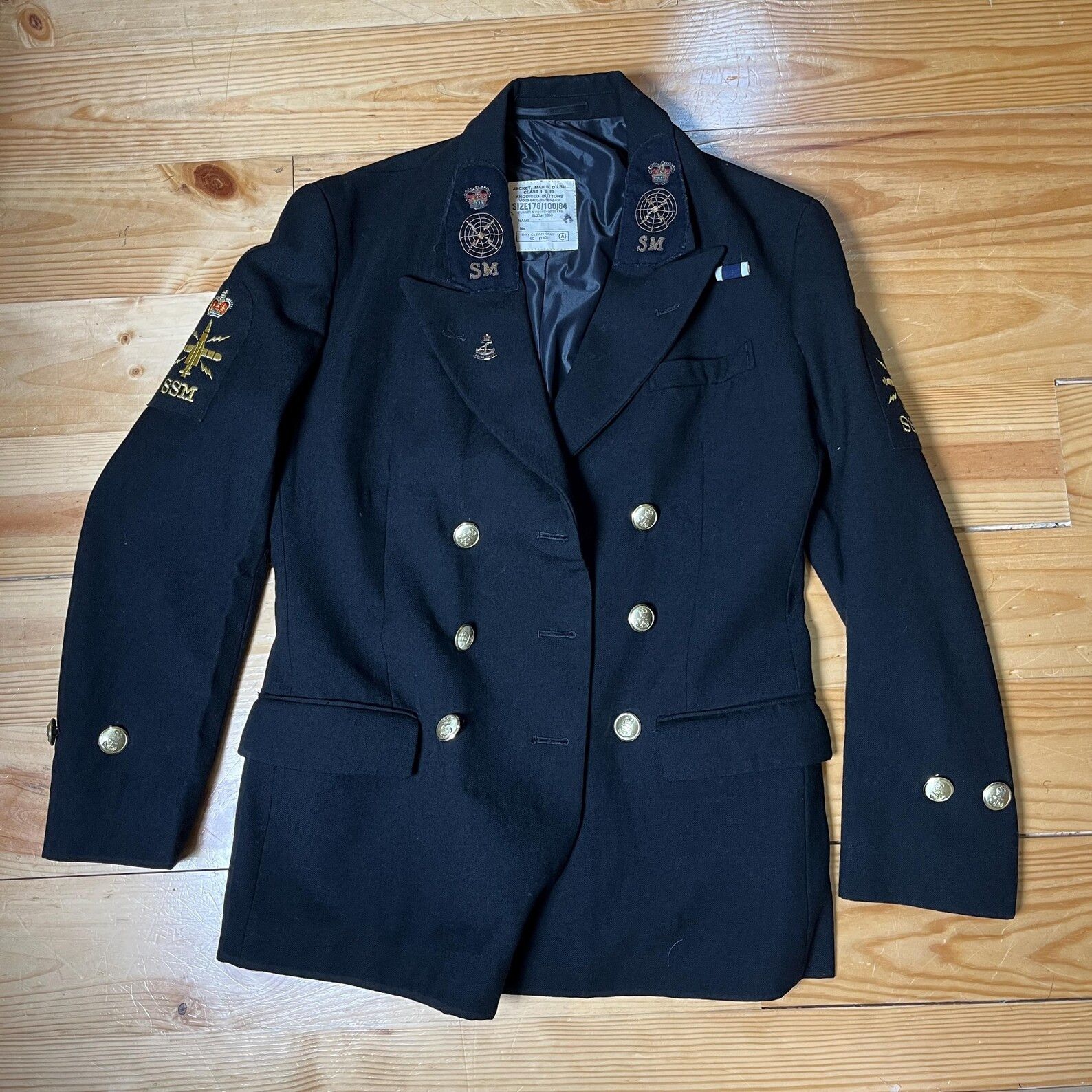 Other Vintage Royal Navy Blazer Submarine Insignia Size 40R - 2 Thumbnail