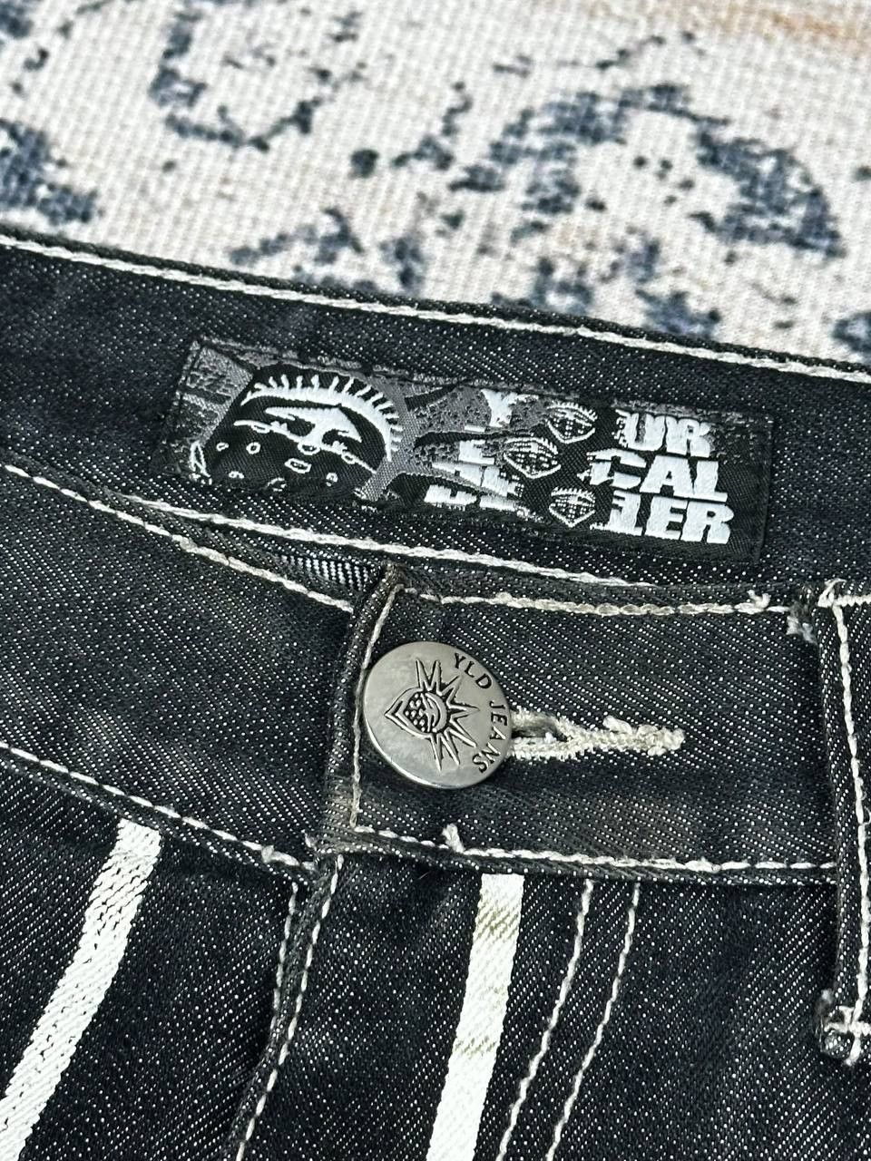 Japanese Brand Very Rare Your Local Dealer Printed Baggy Hip Hop Denim Size US 34 / EU 50 - 8 Thumbnail