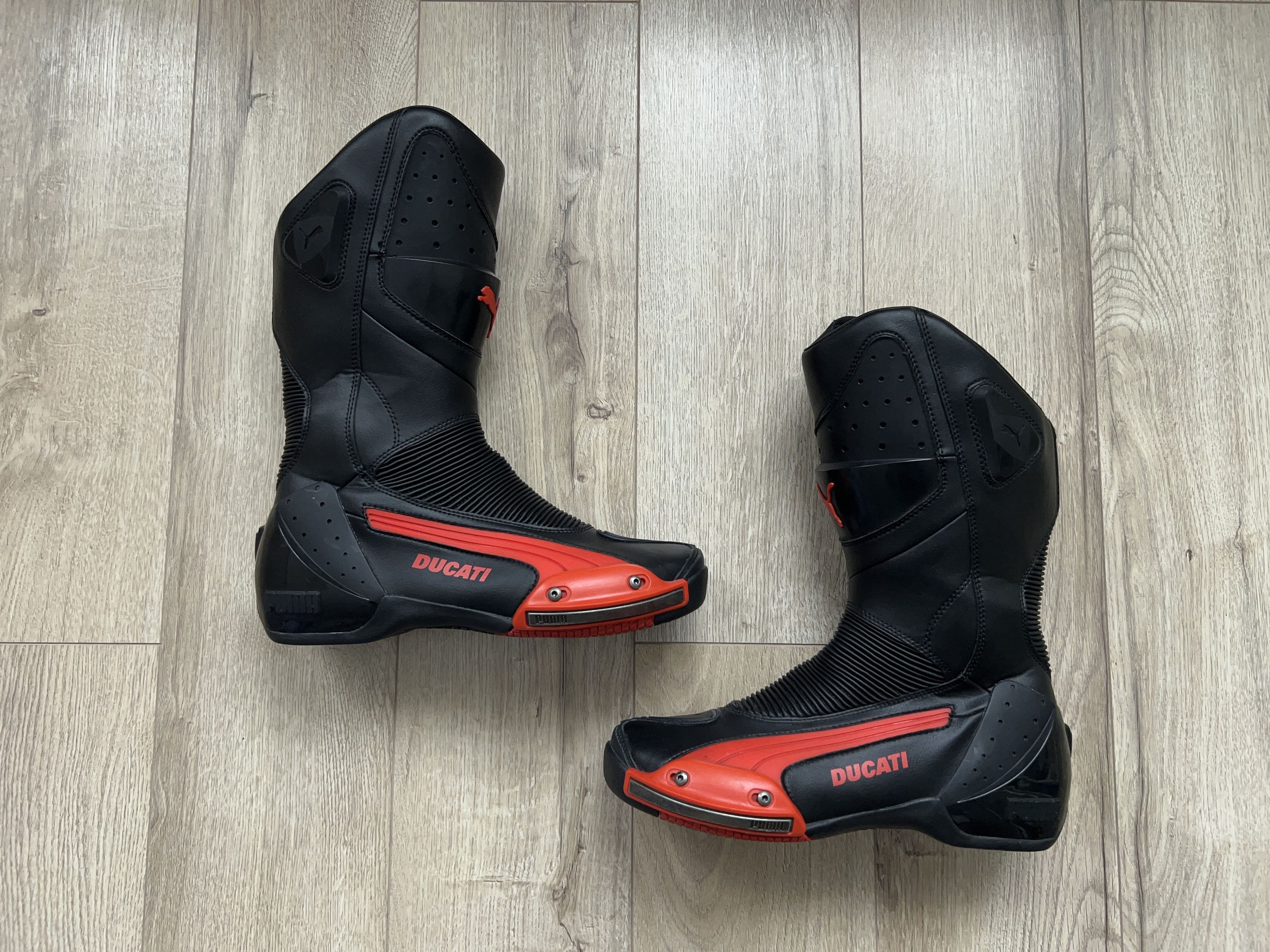 Daesmo Racing Moto Boots Shoes Leather Size 26 cm US UK