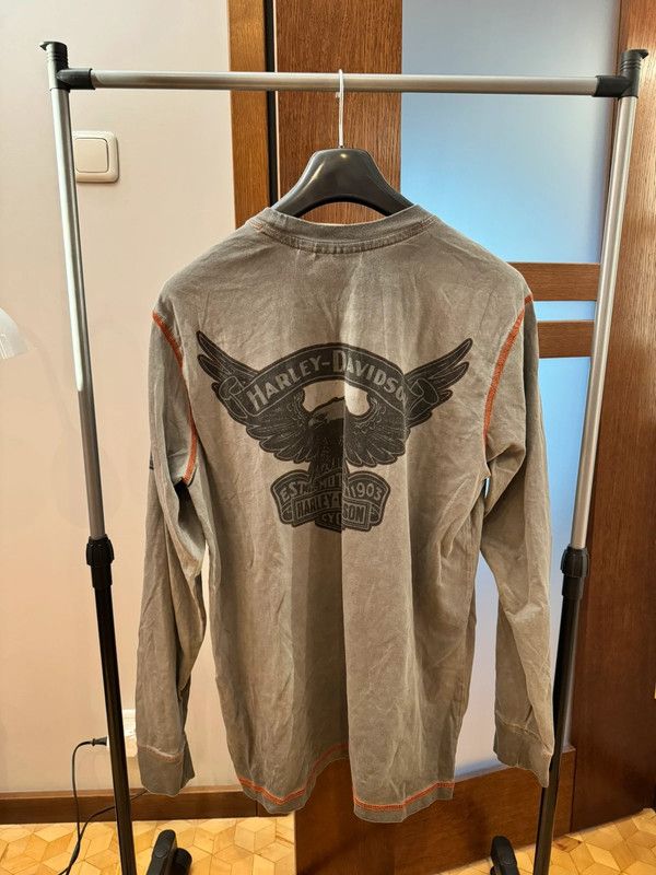 Harley Davidson × Vintage Harley Davidson Printed Washed Logo M Longsleeve Sweatshirt Size US M / EU 48-50 / 2 - 2 Thumbnail