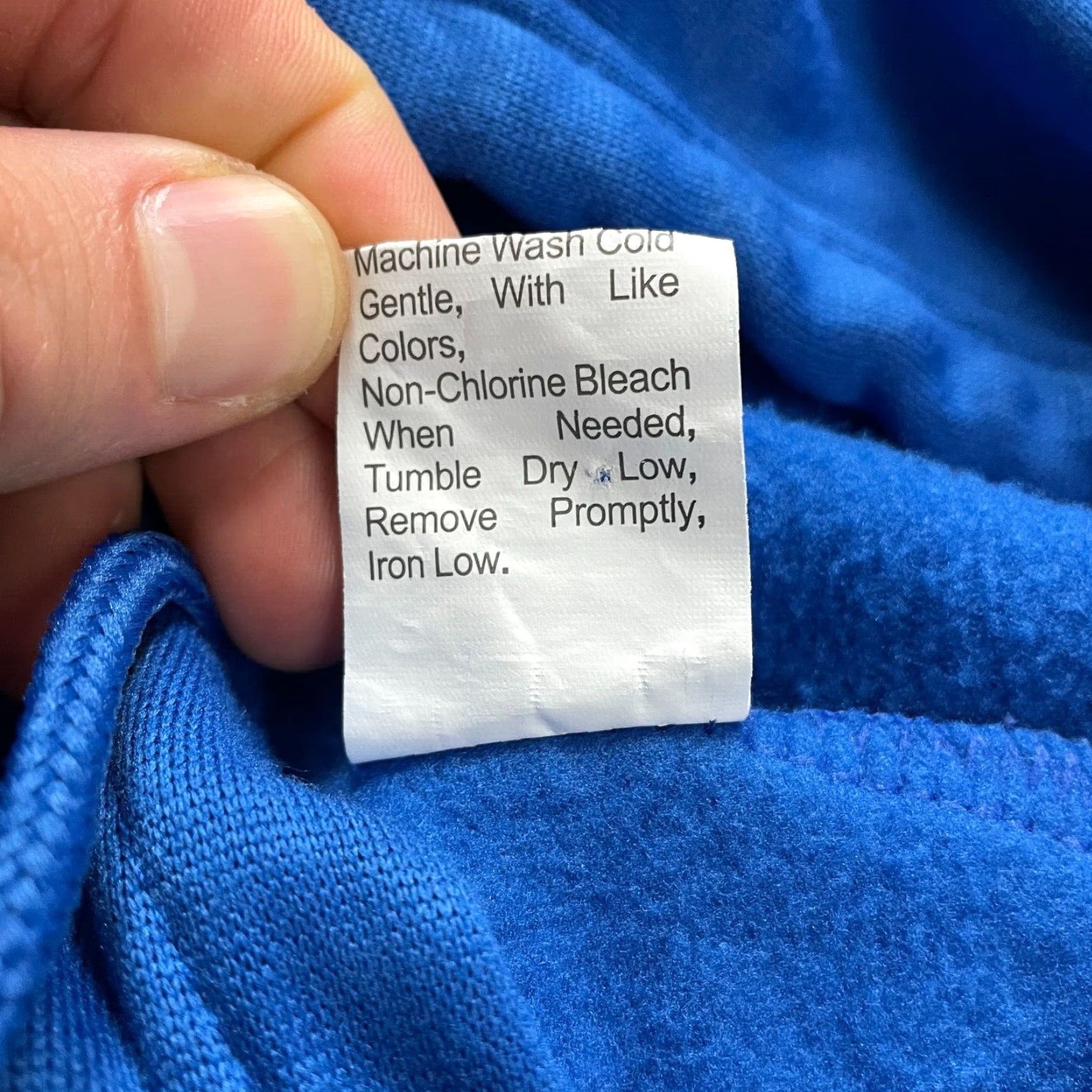 Vintage Unbranded Hoodie Sweatshirt Unisex 2XL Royal Blue Fleece Drawstring Pullover Size US XXL / EU 58 / 5 - 3 Thumbnail