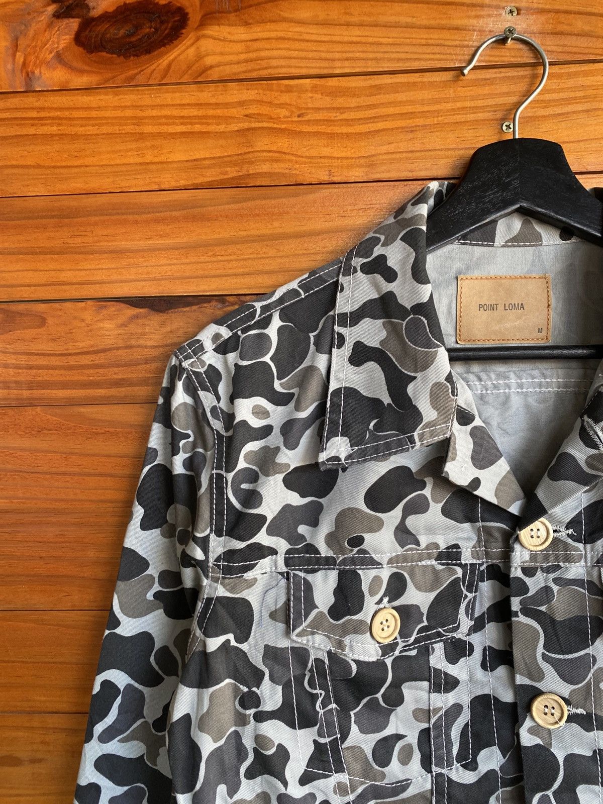 Japanese Brand Point Loma Grey Camouflage Jacket Trucker Japan Market Size US M / EU 48-50 / 2 - 9 Thumbnail