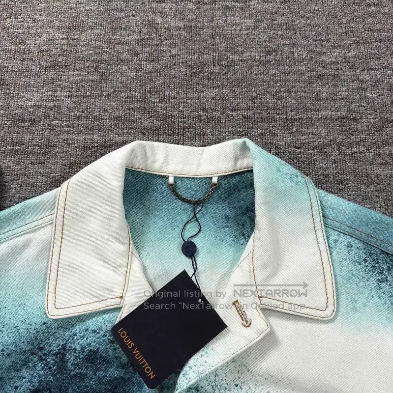 Louis Vuitton Louis Vuitton Men's White Cotton Jacket with Color Splash . Size US M / EU 48-50 / 2 - 6 Thumbnail