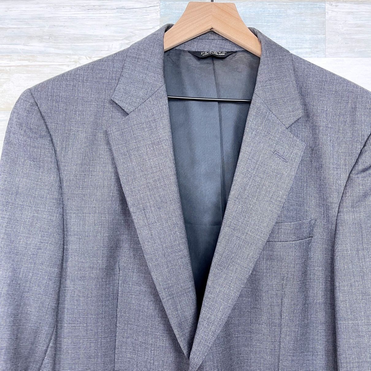 Jos. A. Bank Jos A Bank Wool Nailhead Suit Gray Mens Two Button 41L Size 40L - 3 Thumbnail