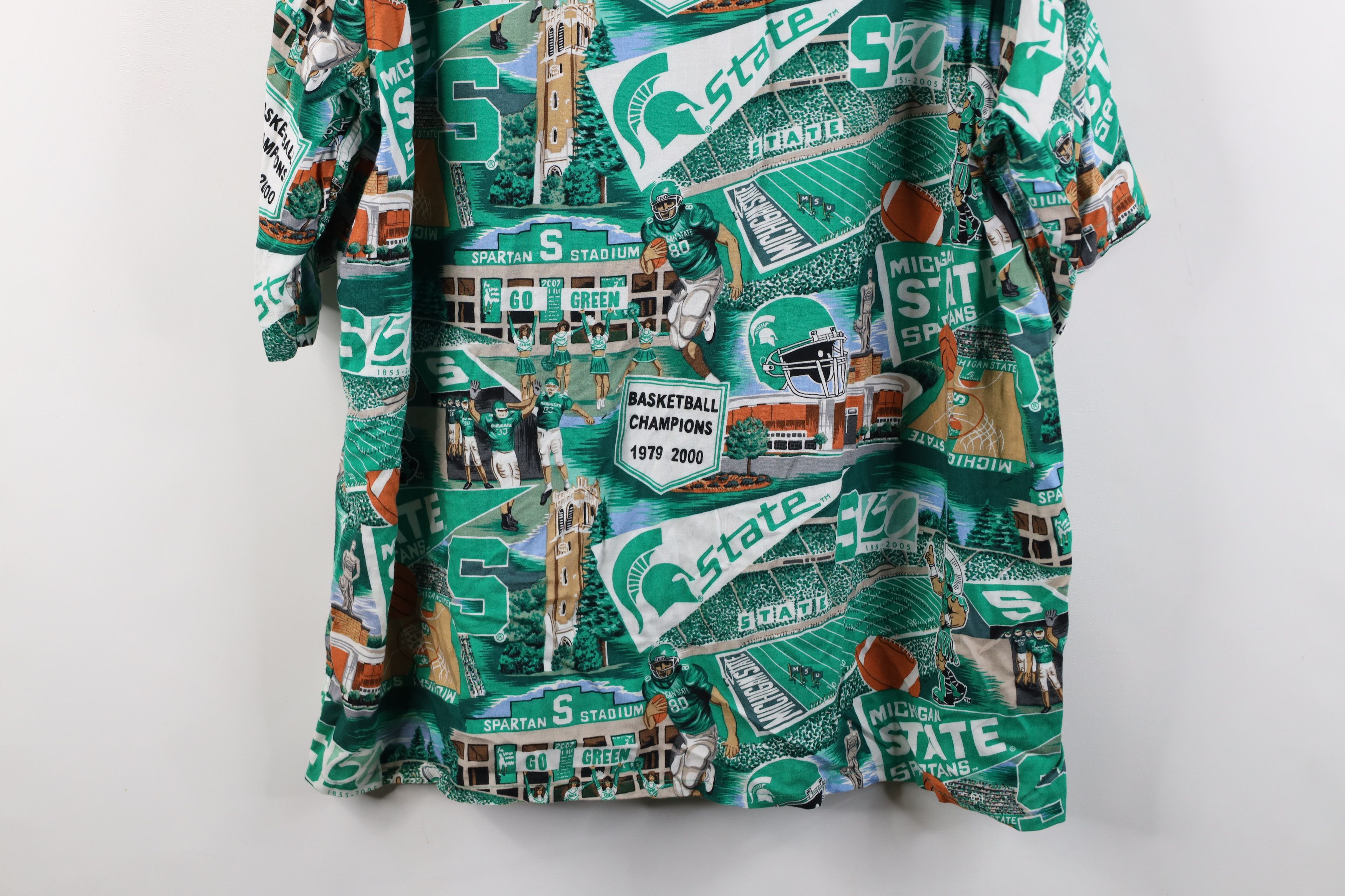 Reyn Spooner Vintage Y2K 2000 Reyn Spooner University Sports Button Shirt Size US XL / EU 56 / 4 - 11 Thumbnail