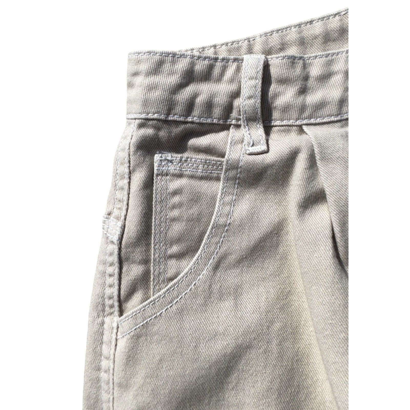 Shein Shein Bermuda Grunge Jean Shorts XS Beige Baggy Jorts Skater Y2K Style Tan Baggy Shorts Womens XS Size 26" / US 2 / IT 38 - 6 Thumbnail