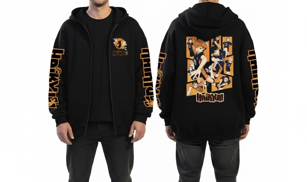 Other Haikyuu Japan Anime Graphic Karasuno High School Hoodies Size US XXL / EU 58 / 5 - 3 Thumbnail
