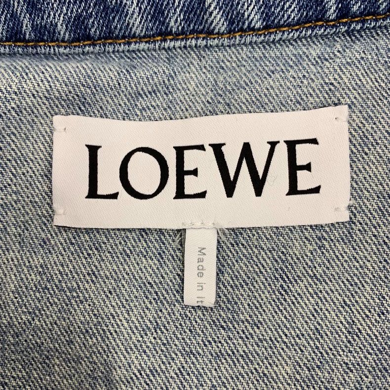 Loewe Loewe Blue chain cotton collar long sleeve denim jacket Size XS / US 0-2 / IT 36-38 - 5 Thumbnail