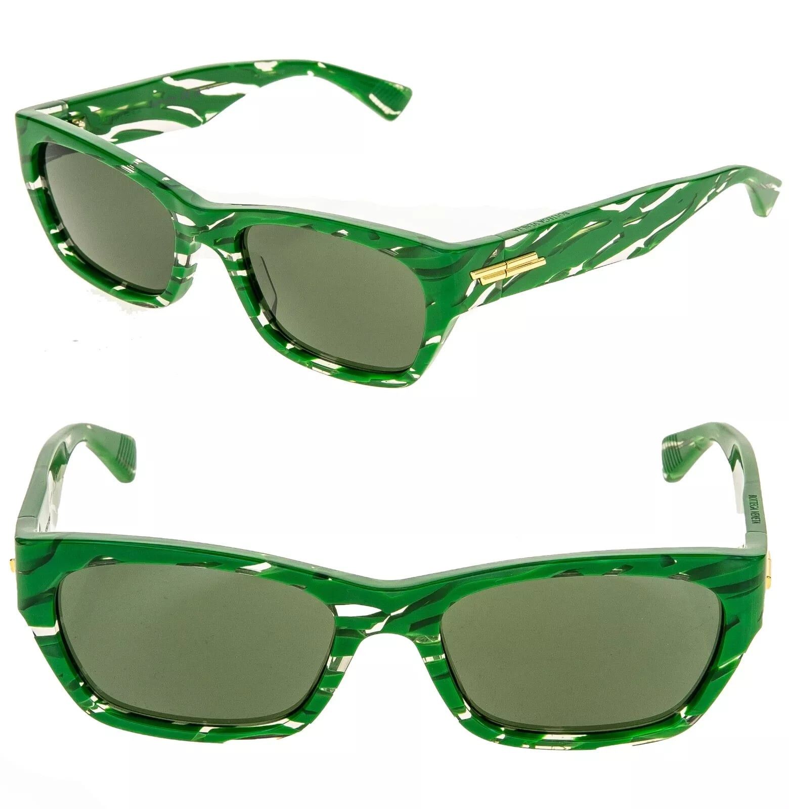 BOTTEGA VENETA BV1143S Green Narrow Sunglasses 1143 004 display picture 2