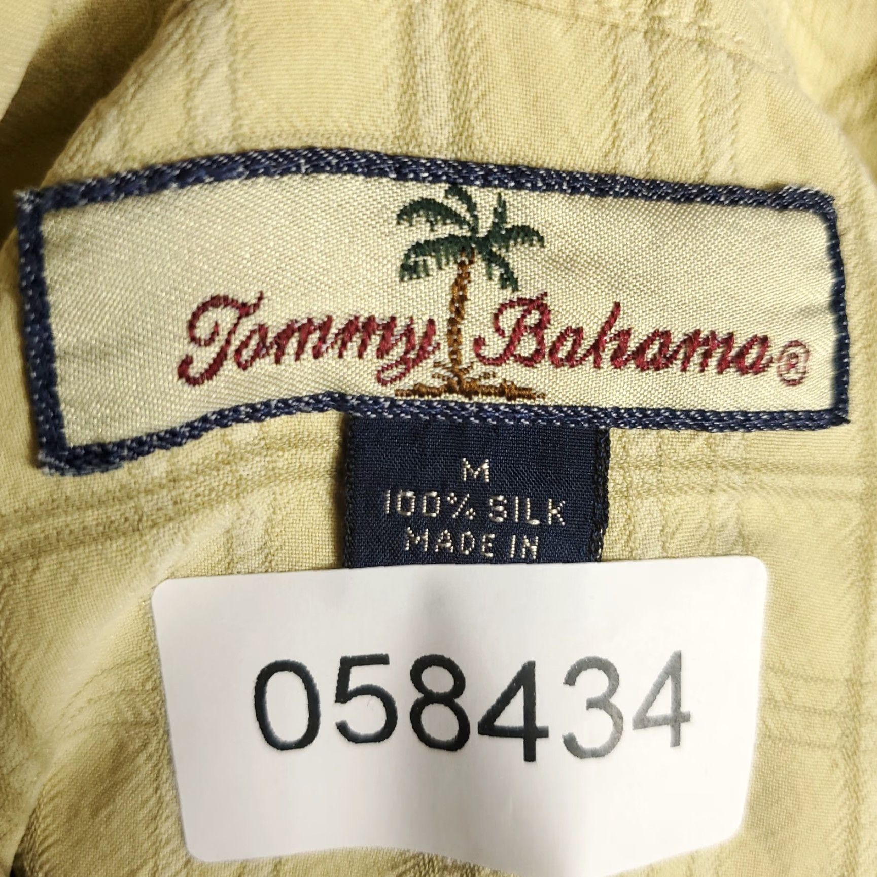 Tommy Bahama Tommy Bahama Shirt Mens Medium Yellow Plaid Hawaiian Button-Up Short Sleeve Size US M / EU 48-50 / 2 - 7 Thumbnail