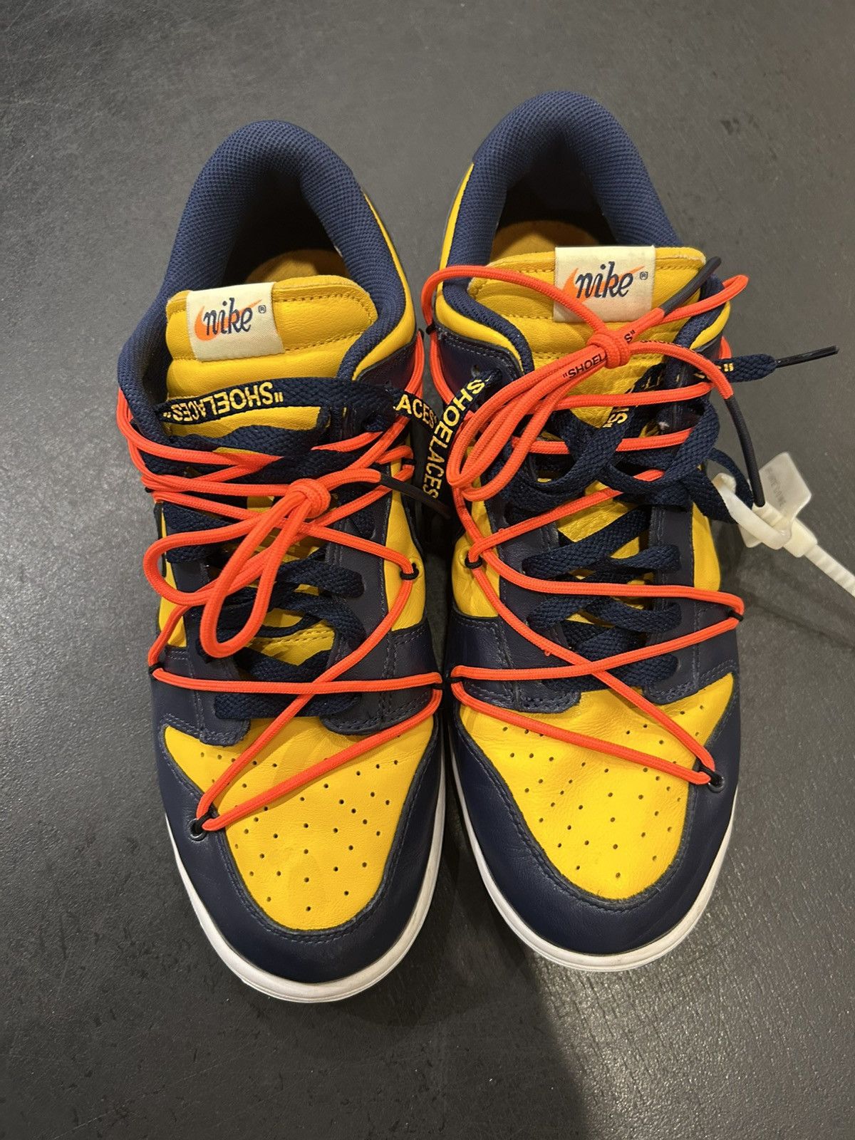 Nike Nike Dunk Low ‘Off-White University Gold’ Size US 11.5 / EU 44-45 - 6 Thumbnail