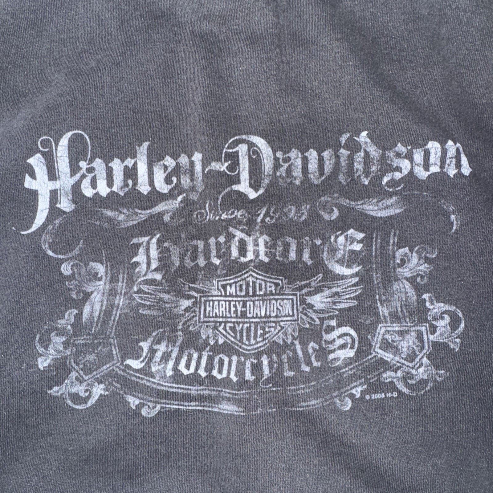 Harley Davidson × Vintage Harley Davidson Full Zip Mock Neck Sweater Black Med 20x22 Size US M / EU 48-50 / 2 - 12 Thumbnail