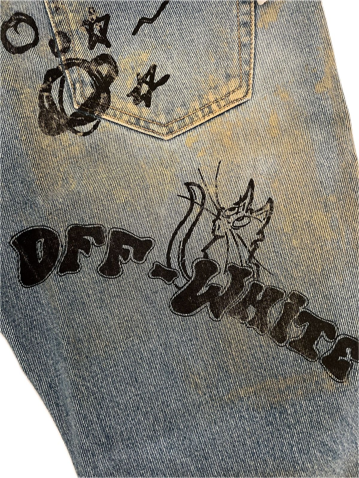 Off-White × Virgil Abloh Off-White Blue Jeans Size US 30 / EU 46 - 5 Thumbnail