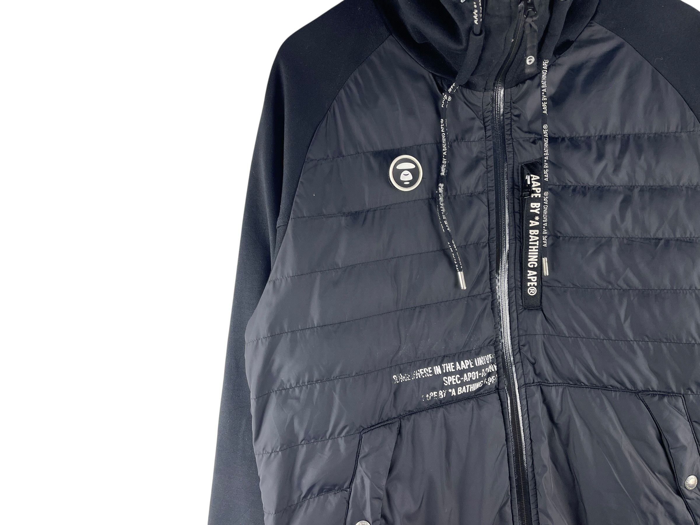 Bape AAPE BY A BATHING APE APUNVS Hybrid Quilted Hoodie Jacket Size US XL / EU 56 / 4 - 6 Thumbnail