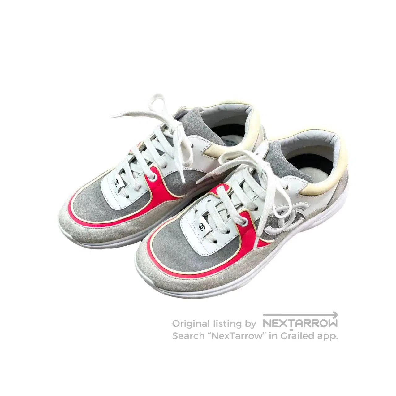 Chanel Chanel White powder sneakers| Size US 6 / IT 36 - 1 Thumbnail