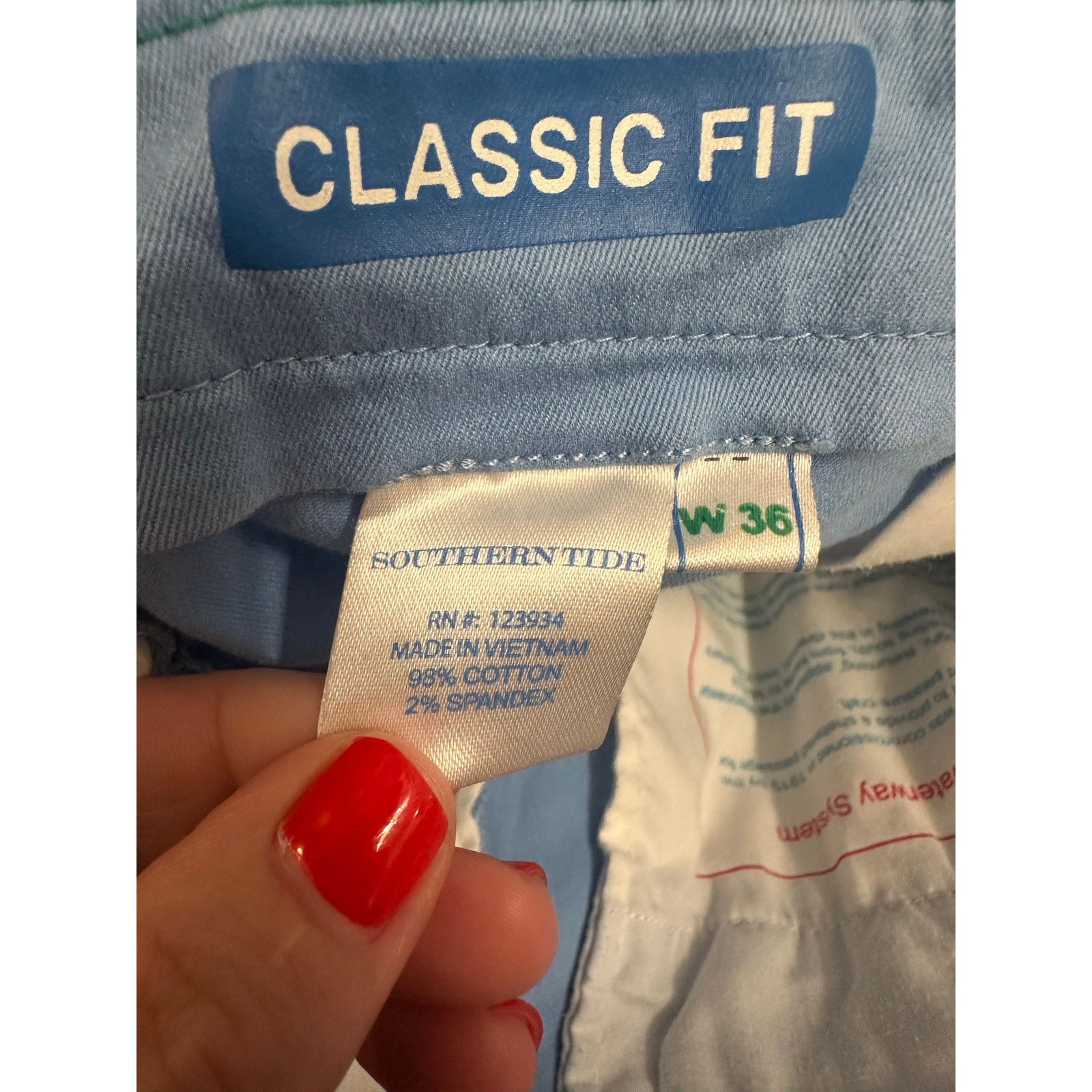 Southern Tide Southern Tide Men’s Classic Fit Shorts blue sz36-small flaw Size US 36 / EU 52 - 6 Thumbnail