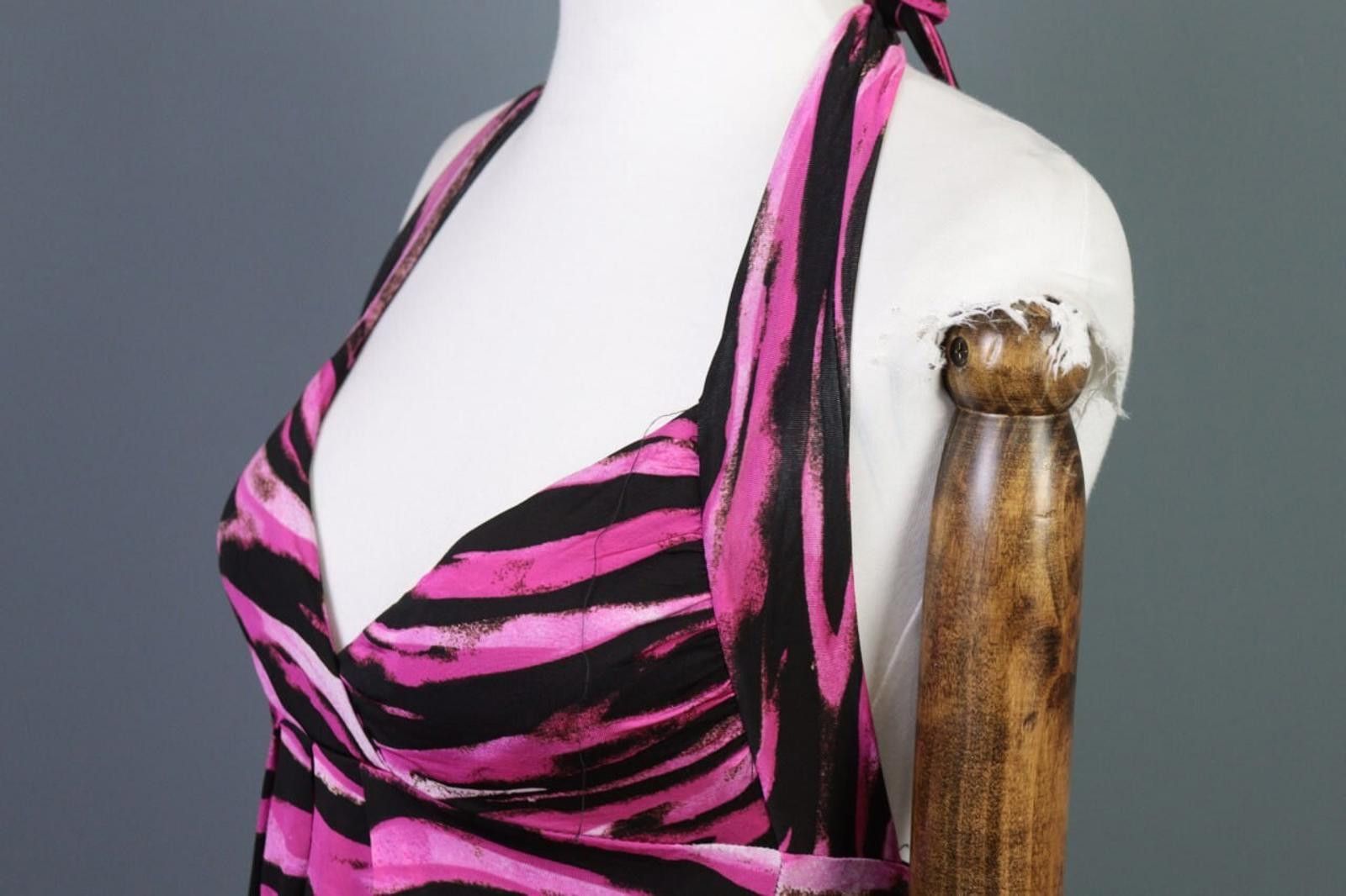 Designer Miss Sixty Multicolor Bodycon Tank A-Line Dress Size XS Size XS / US 0-2 / IT 36-38 - 6 Thumbnail