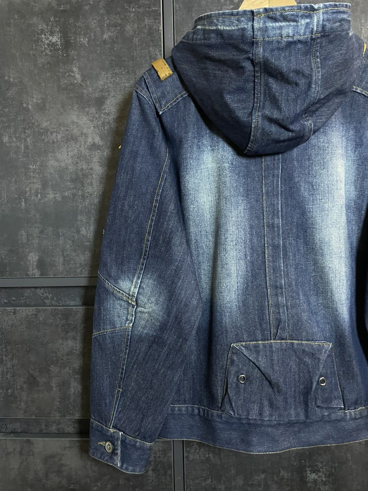Japanese Brand Vintage Denim Military Jacket Napoleon Military Streetwear Size US L / EU 52-54 / 3 - 8 Thumbnail