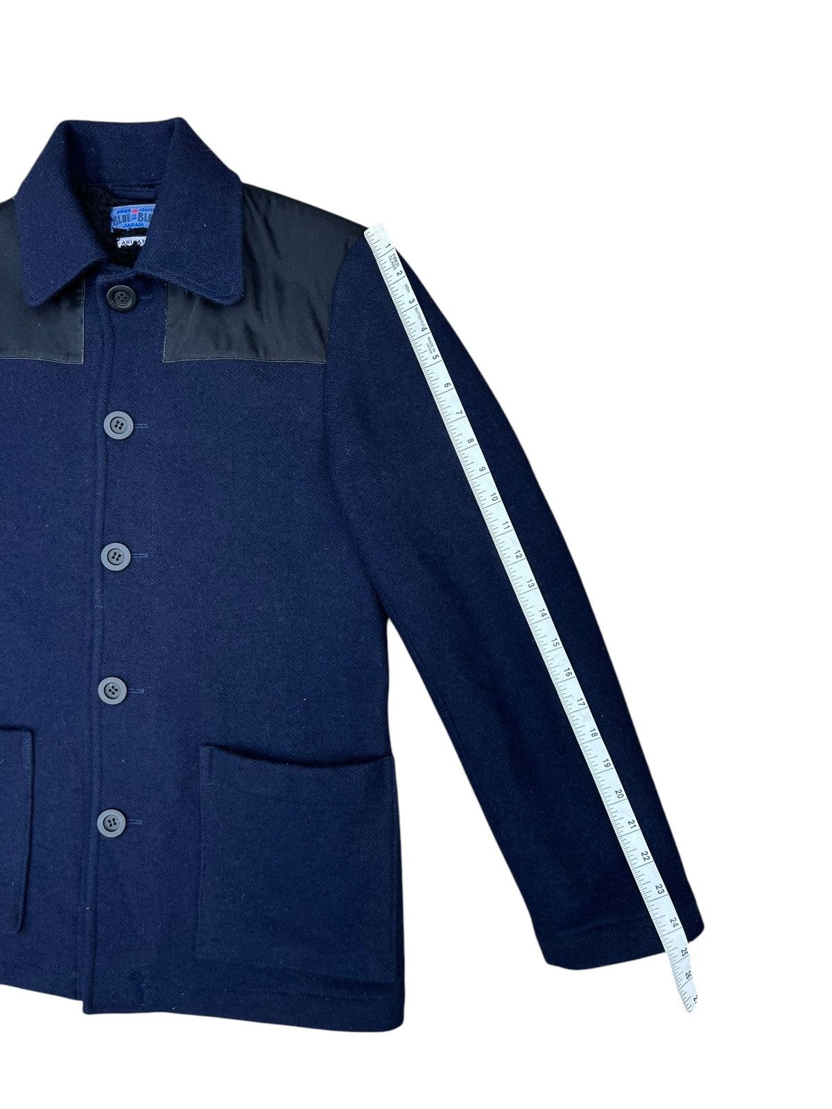 Blue Blue Japan Blue Blue Japan Arigato Waxed Shoulder Indigo Wool Jacket Size US S / EU 44-46 / 1 - 3 Thumbnail