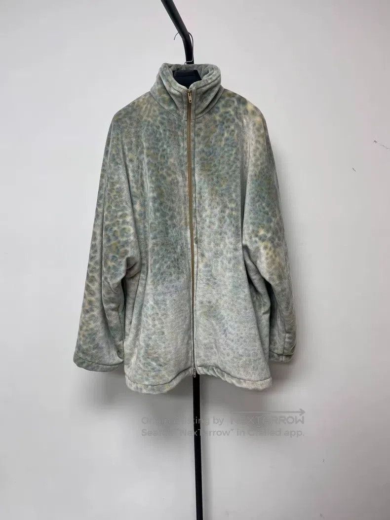 Balenciaga Balenciaga Leopard Print Stand Collar Velvet Thick Jacket Size XS / US 0-2 / IT 36-38 - 1 Thumbnail