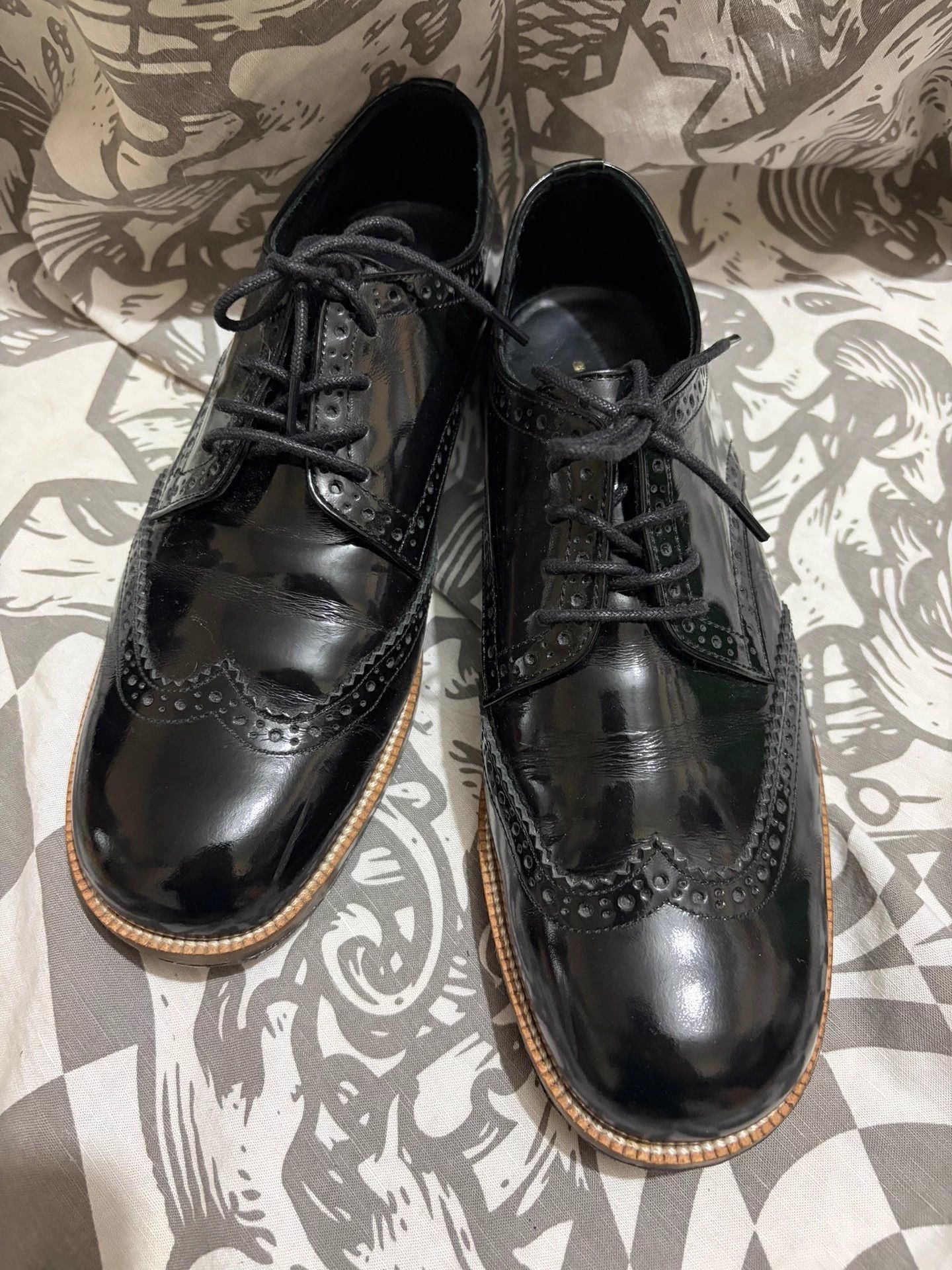 Comme des Garcons Comme des Garçons Vintage Patent Leather Oxford Shoes 37/38 Size US 7 / IT 37 - 1 Thumbnail