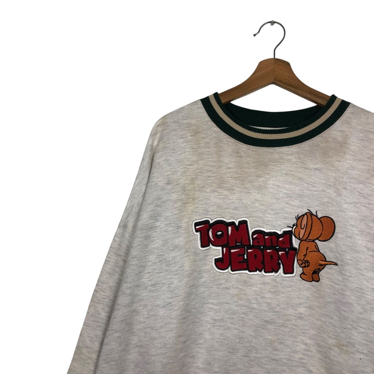 Japanese Brand 🔥VINTAGE SWEATSHIRT TOM & JERRY CARTOON BIG LOGO DESIGN Size US L / EU 52-54 / 3 - 9 Thumbnail