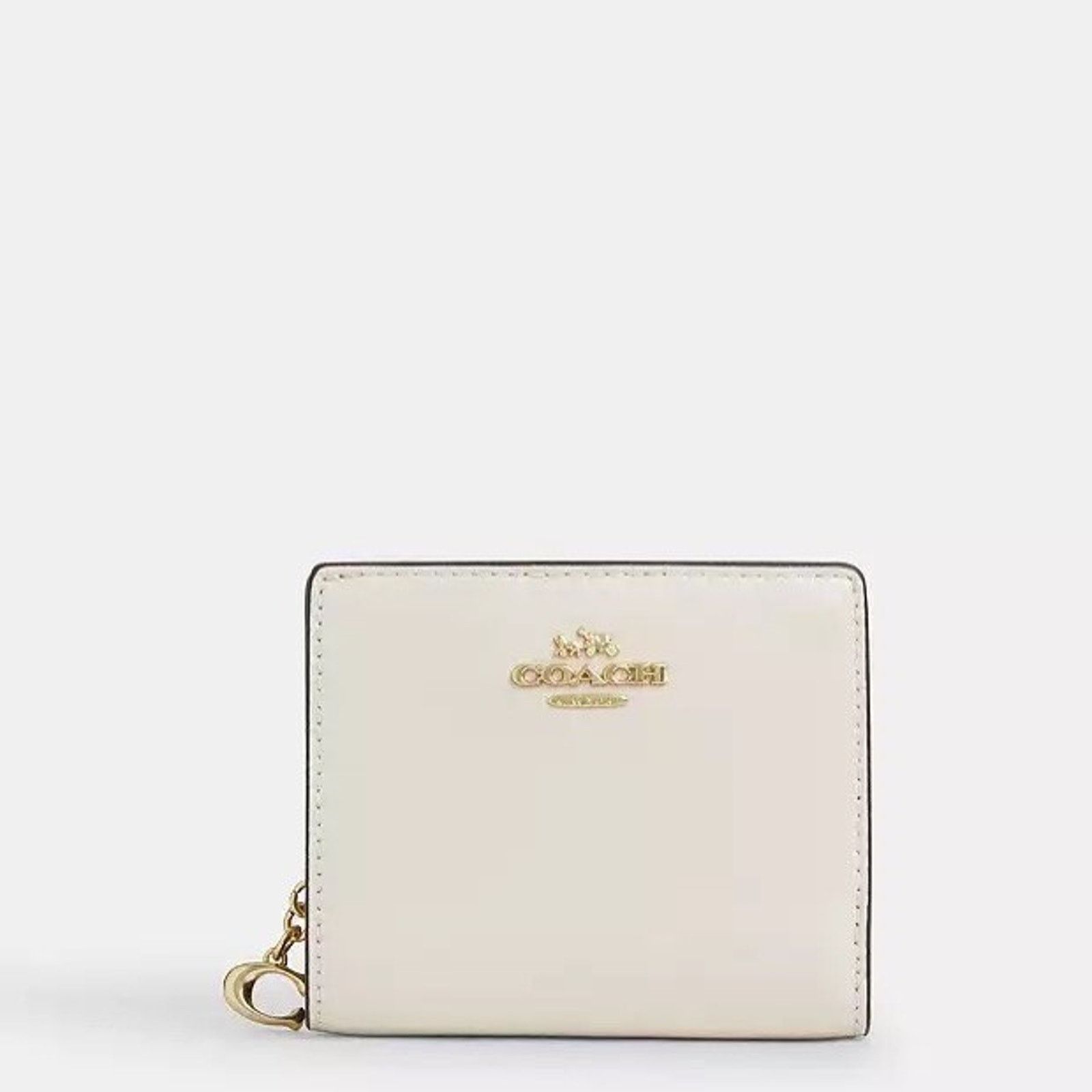 Coach NWT Coach Patent Leather Snap Small Wallet CW790 Gold/Pearl Size ONE SIZE - 3 Thumbnail