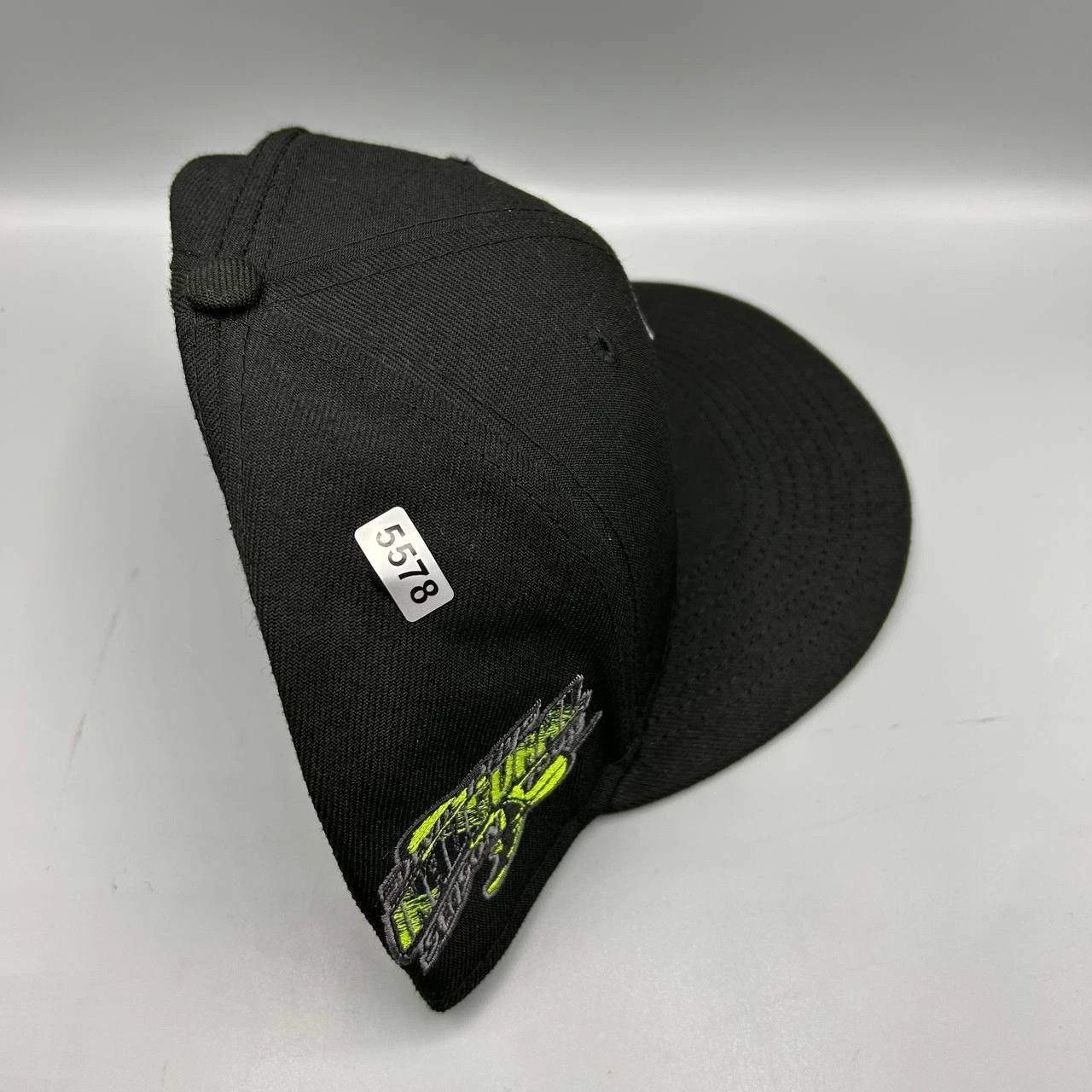 New Era Tampa Bay Devil Rays Hat Men 7 3/8 Black Green MLB Fitted Size ONE SIZE - 9 Thumbnail