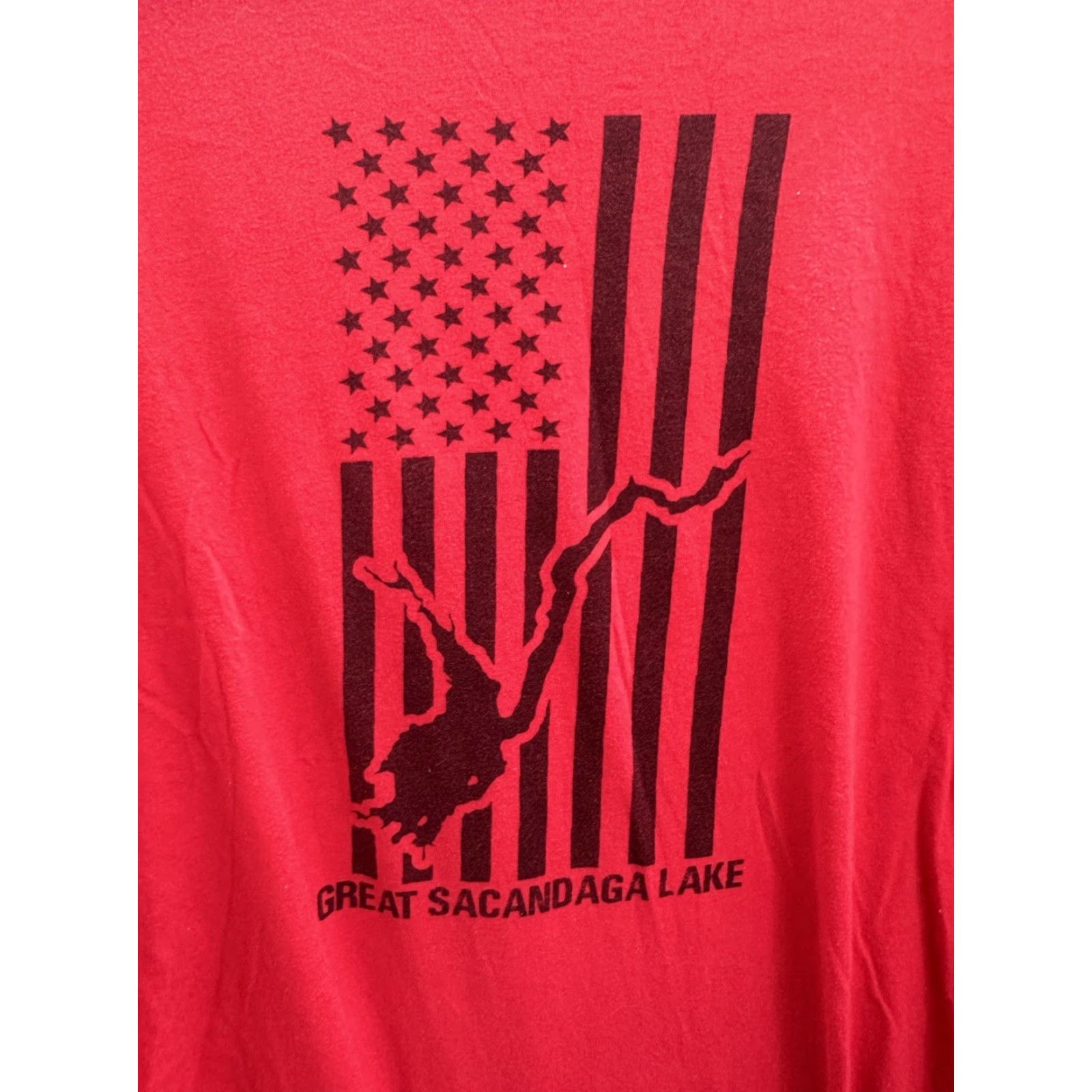 J Brand Canvas Brand T-Shirt XL Men Short Sleeve Red Graphic Countries Shirt Size US XL / EU 56 / 4 - 2 Thumbnail